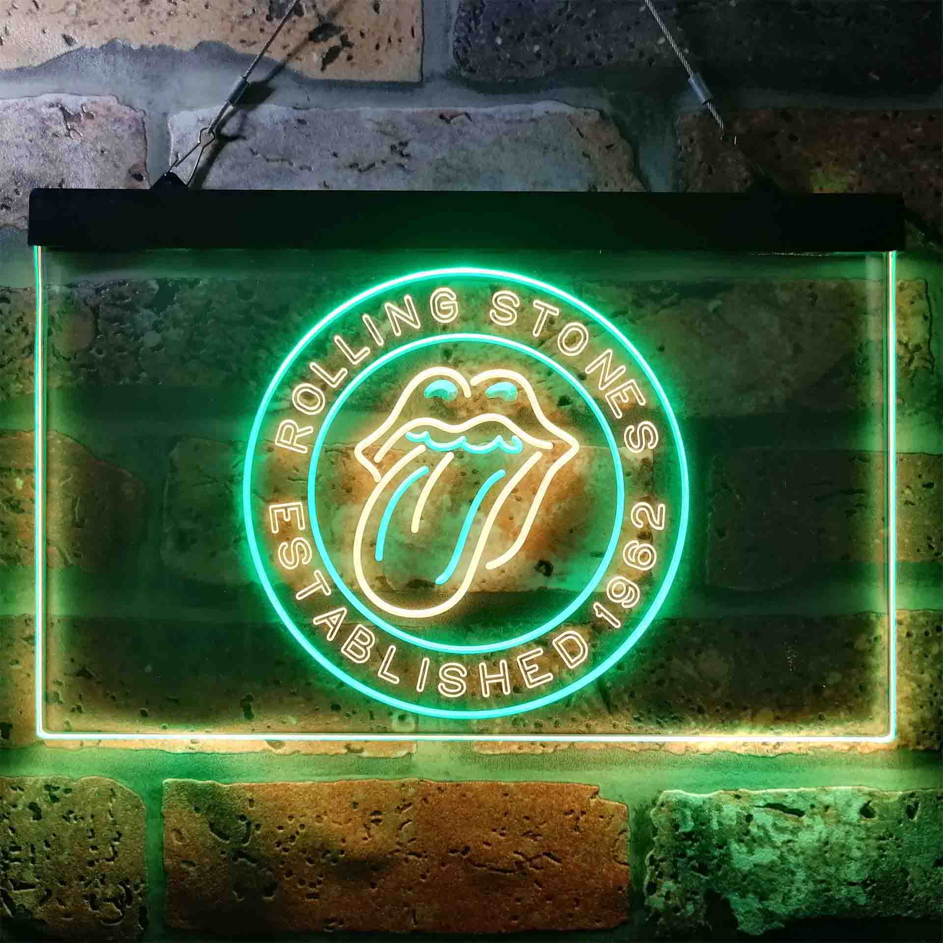 Rolling Stones Est.1962 Neon-Like LED Sign