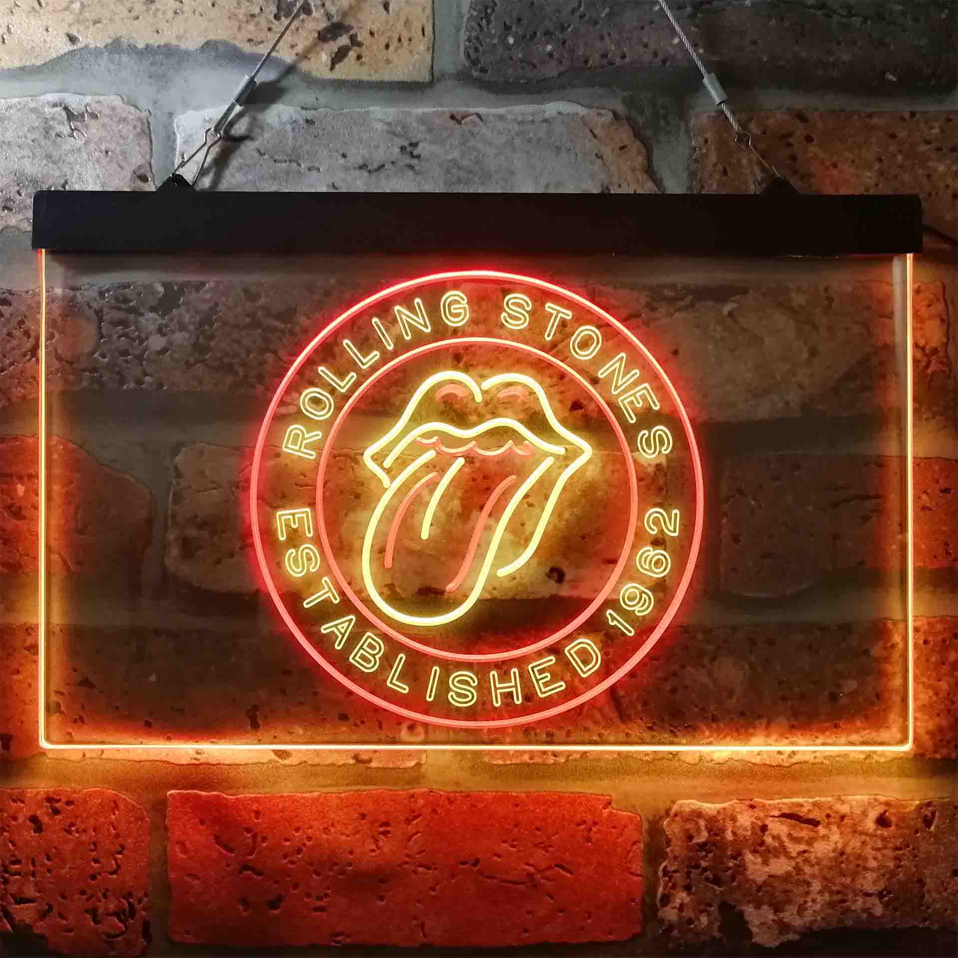 Rolling Stones Est.1962 Neon-Like LED Sign