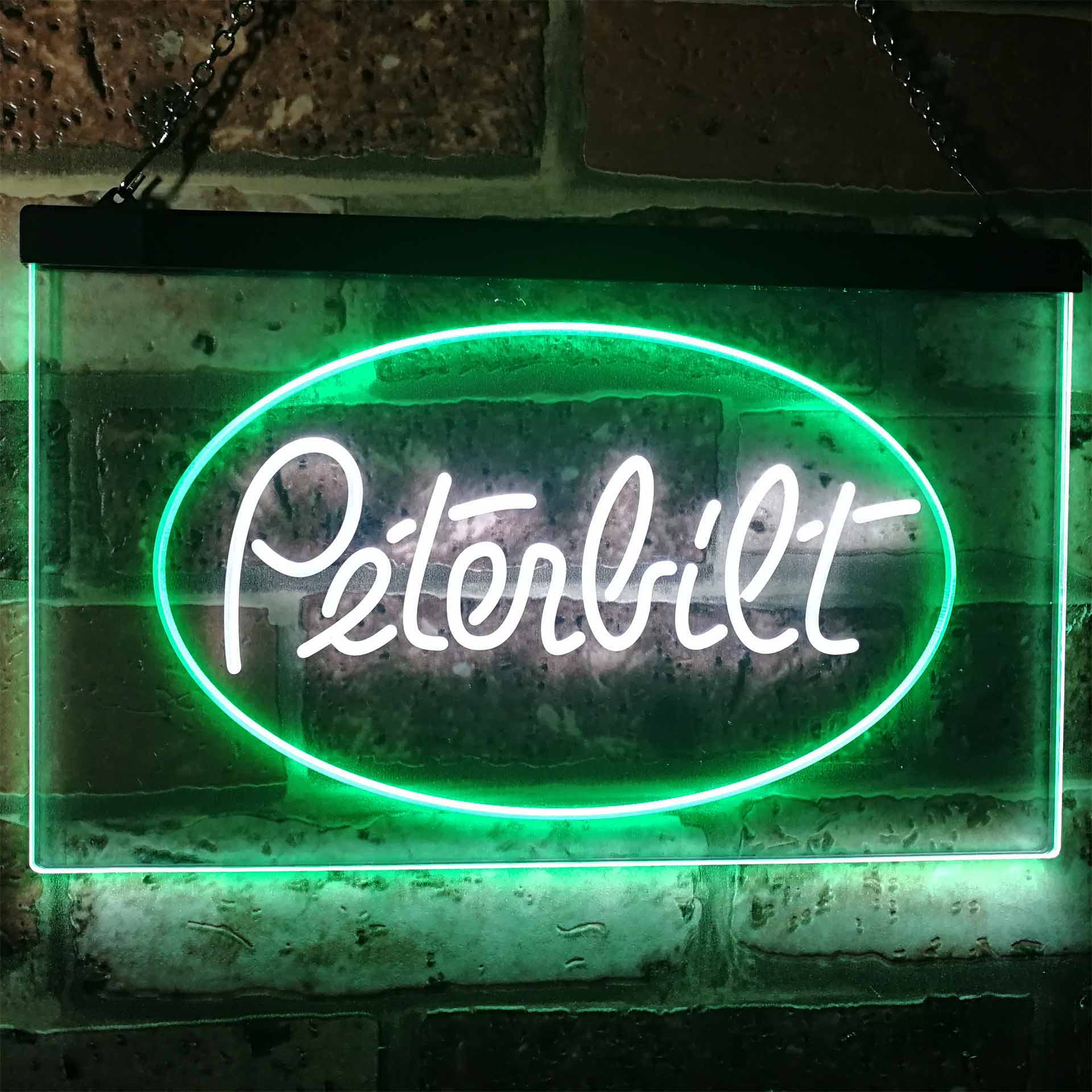 Peterbilt Car Transport Bar Dual Color LED Neon Sign ProLedSign