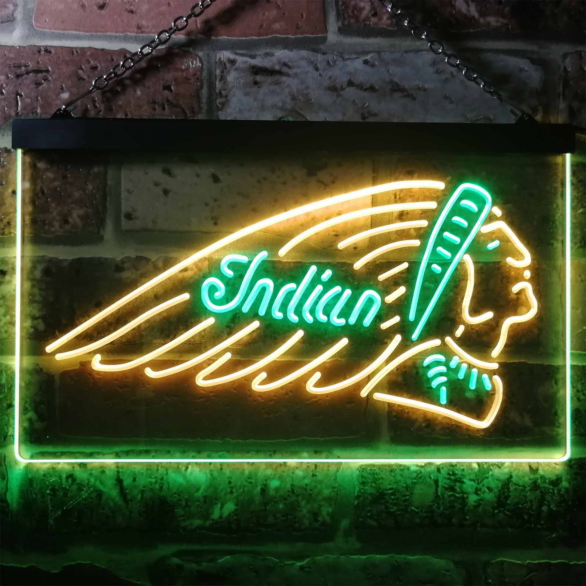 Indian Motorcycle Club Dual Color LED Neon Sign ProLedSign