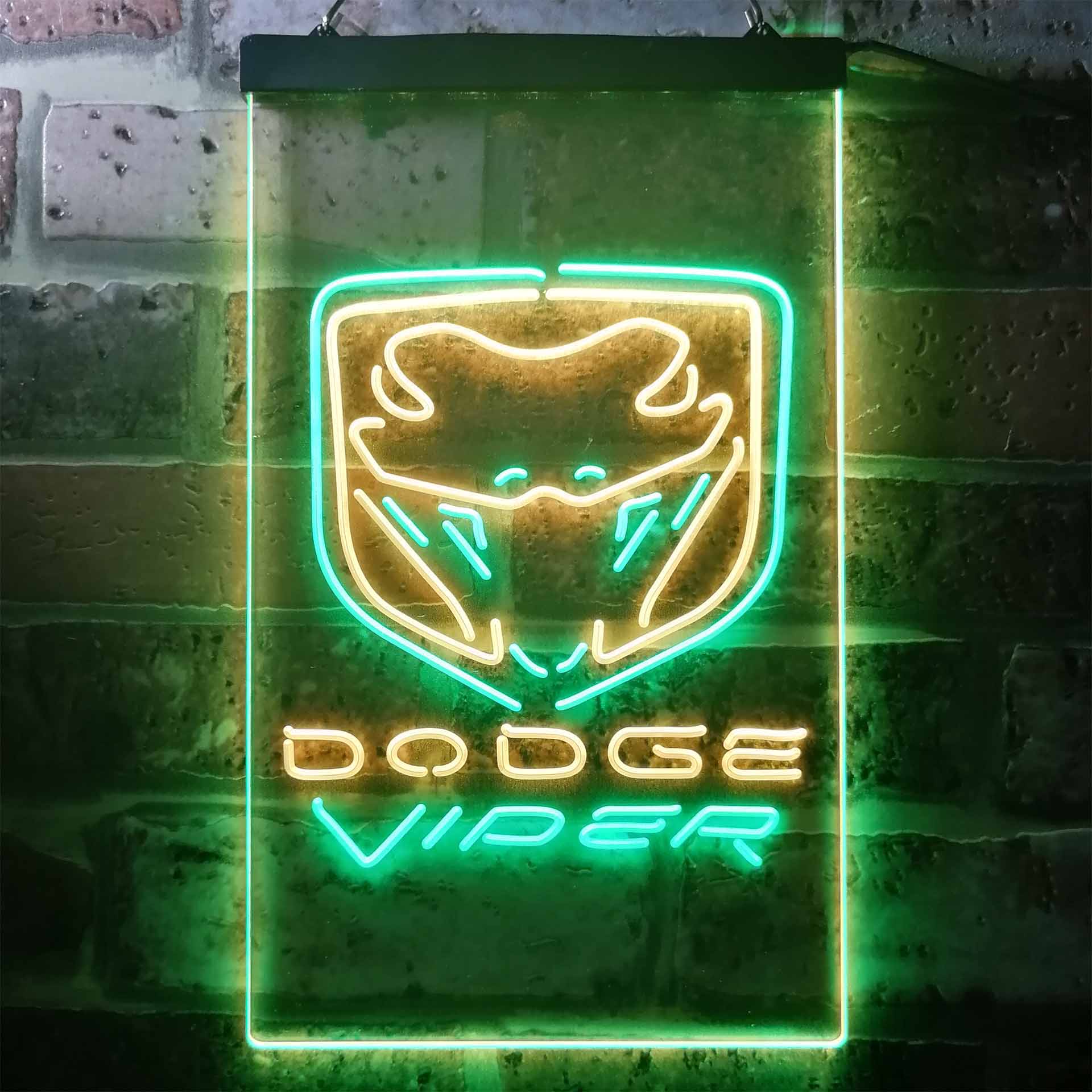 Dodge Viper Car Dual Color LED Neon Sign ProLedSign