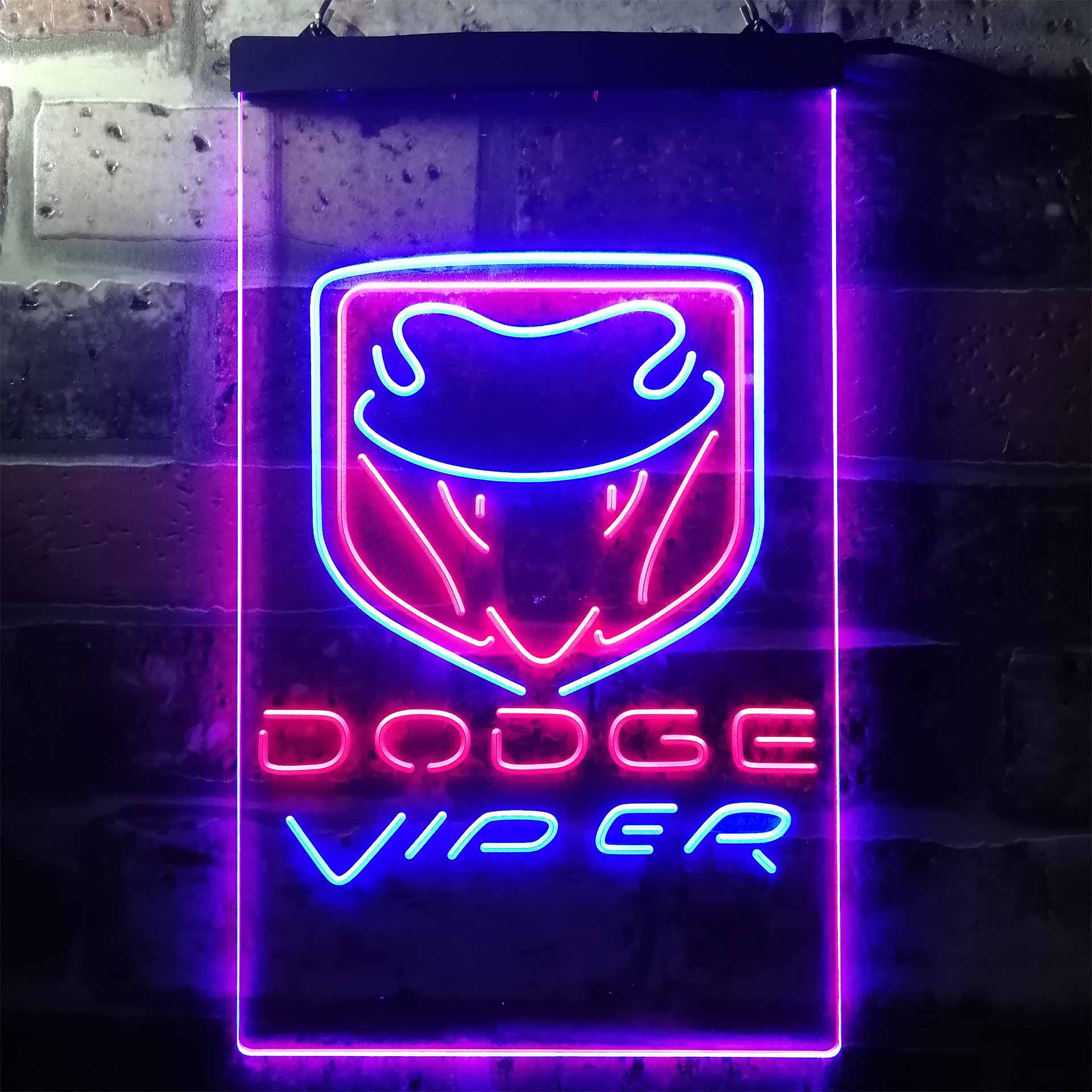 Dodge Viper Dual Color LED Neon Sign ProLedSign