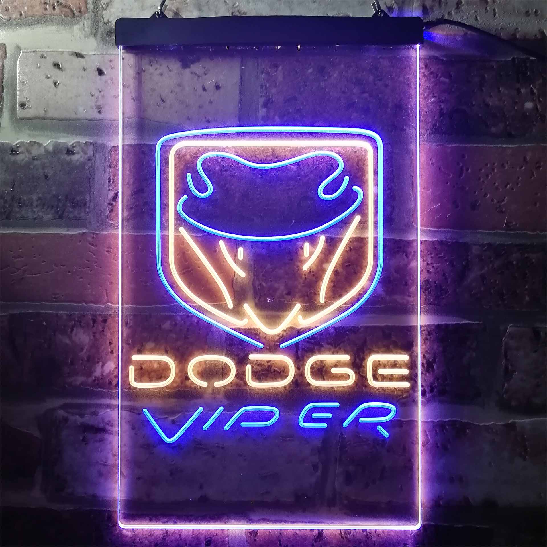 Dodge Viper Dual Color LED Neon Sign ProLedSign