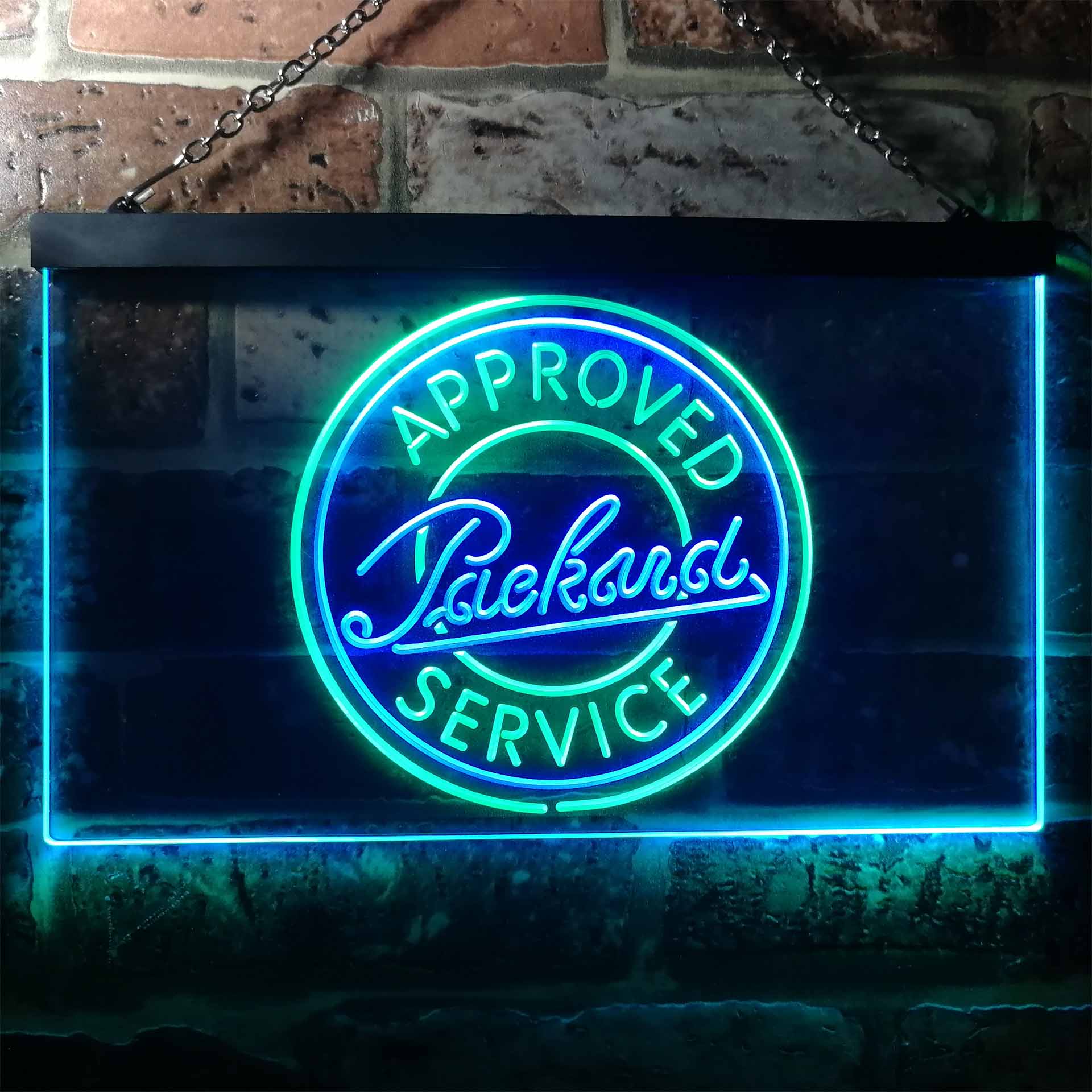 Approved Packard Service Garage Dual Color LED Neon Sign ProLedSign