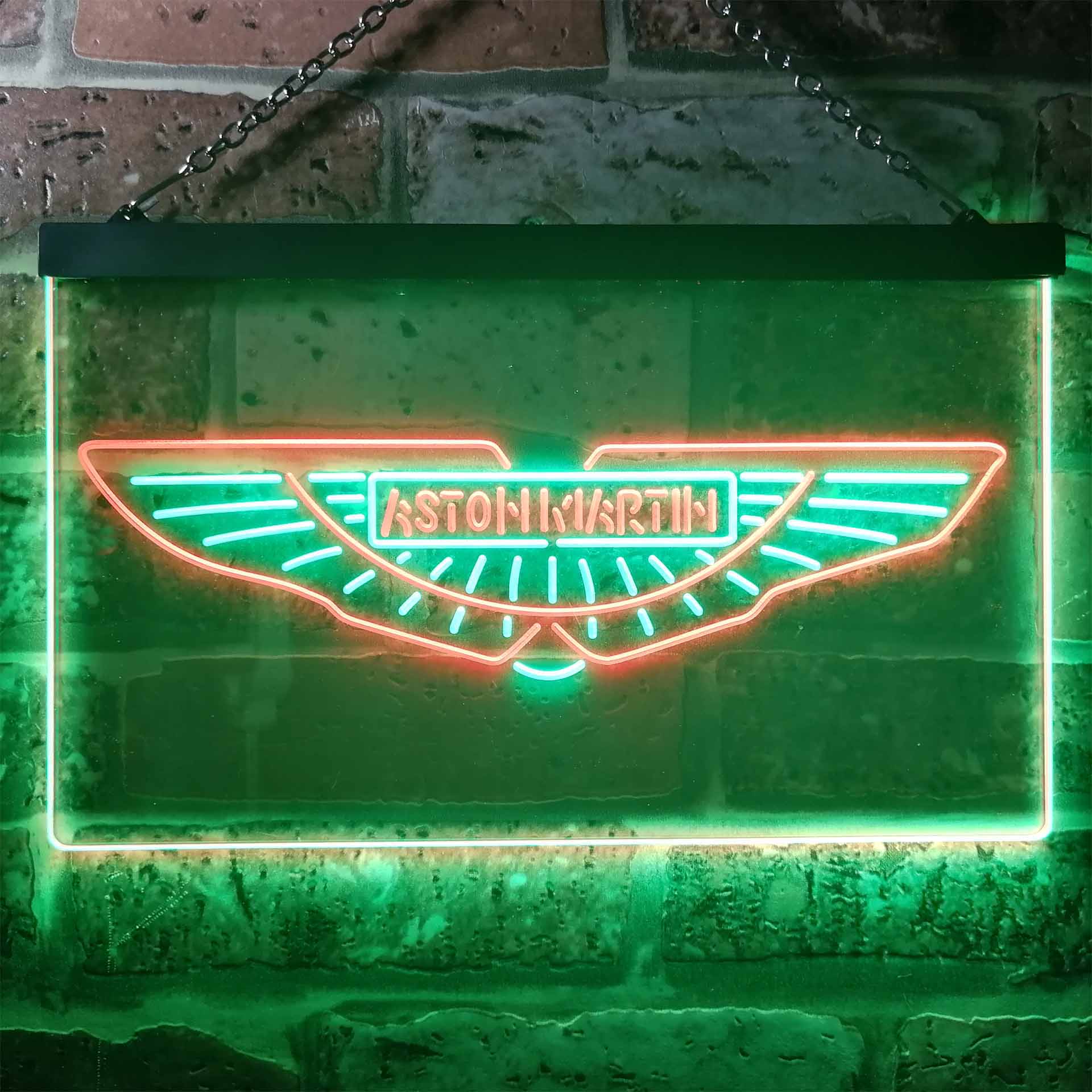 Aston Martin Sport Car Garage Dual Color LED Neon Sign ProLedSign