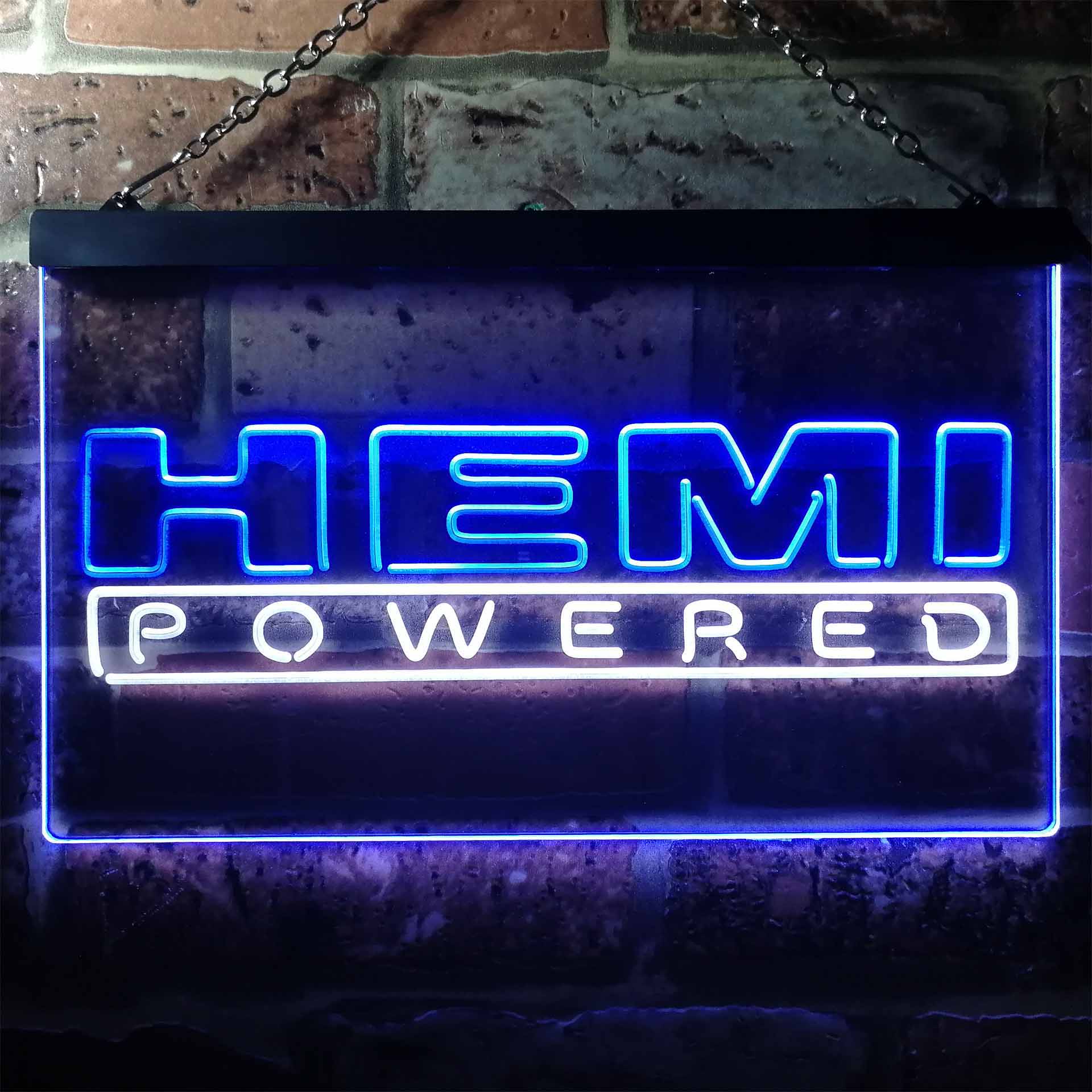 Hemi Powered Car Dual Color LED Neon Sign ProLedSign