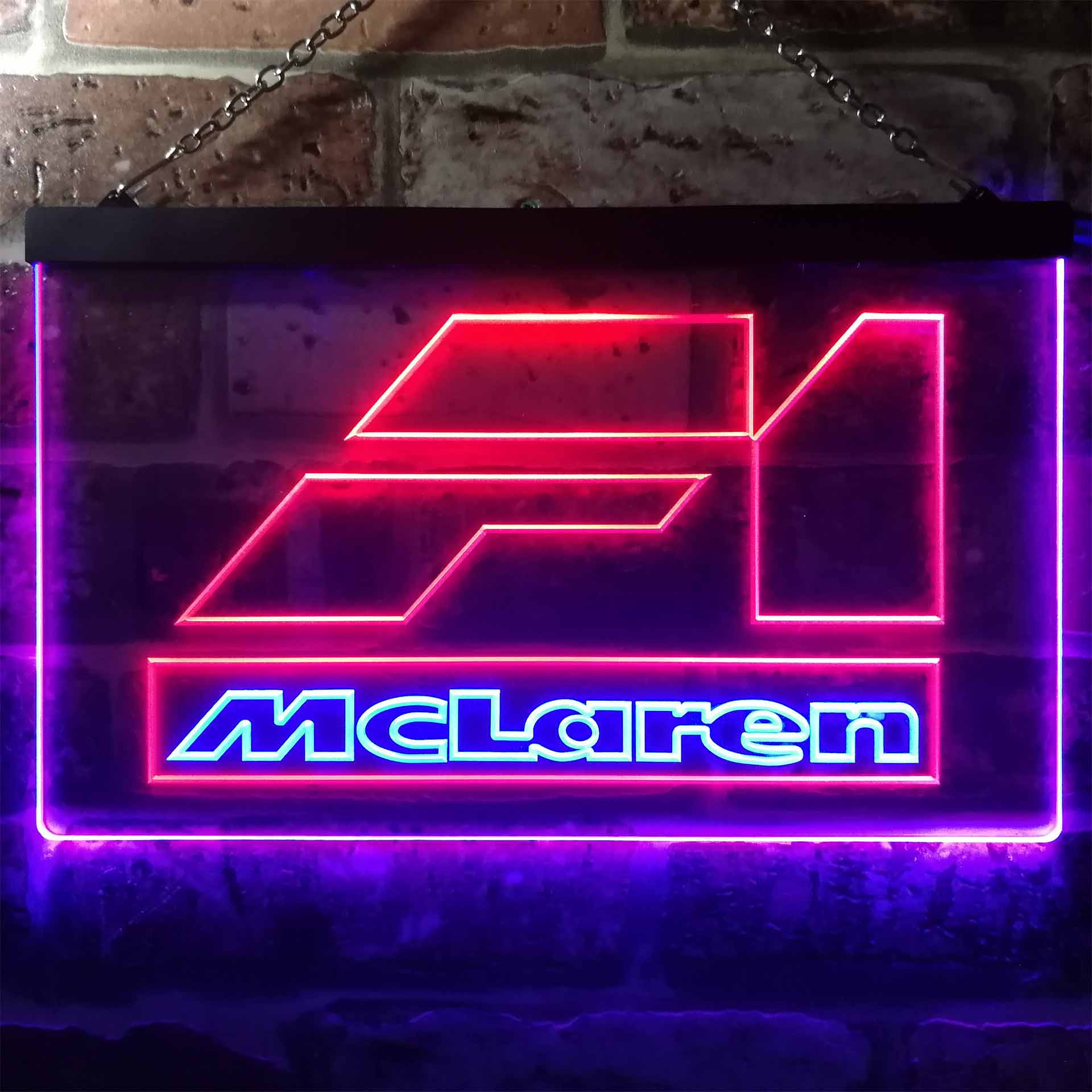 Mclaren F1 Car Dual Color LED Neon Sign ProLedSign