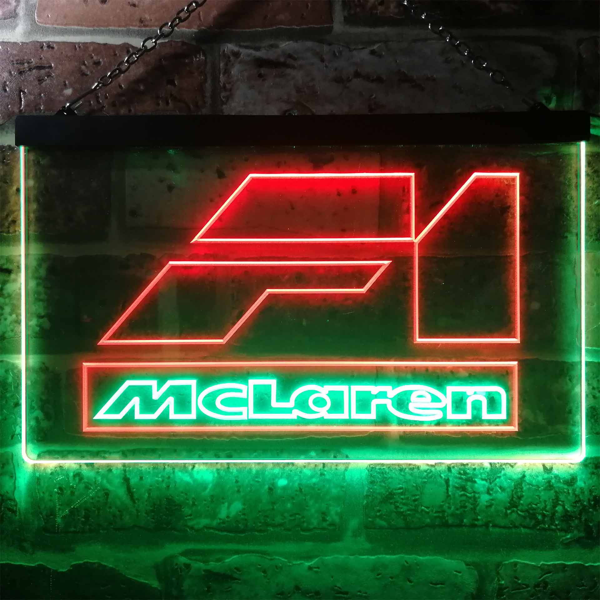 Mclaren F1 Car Dual Color LED Neon Sign ProLedSign
