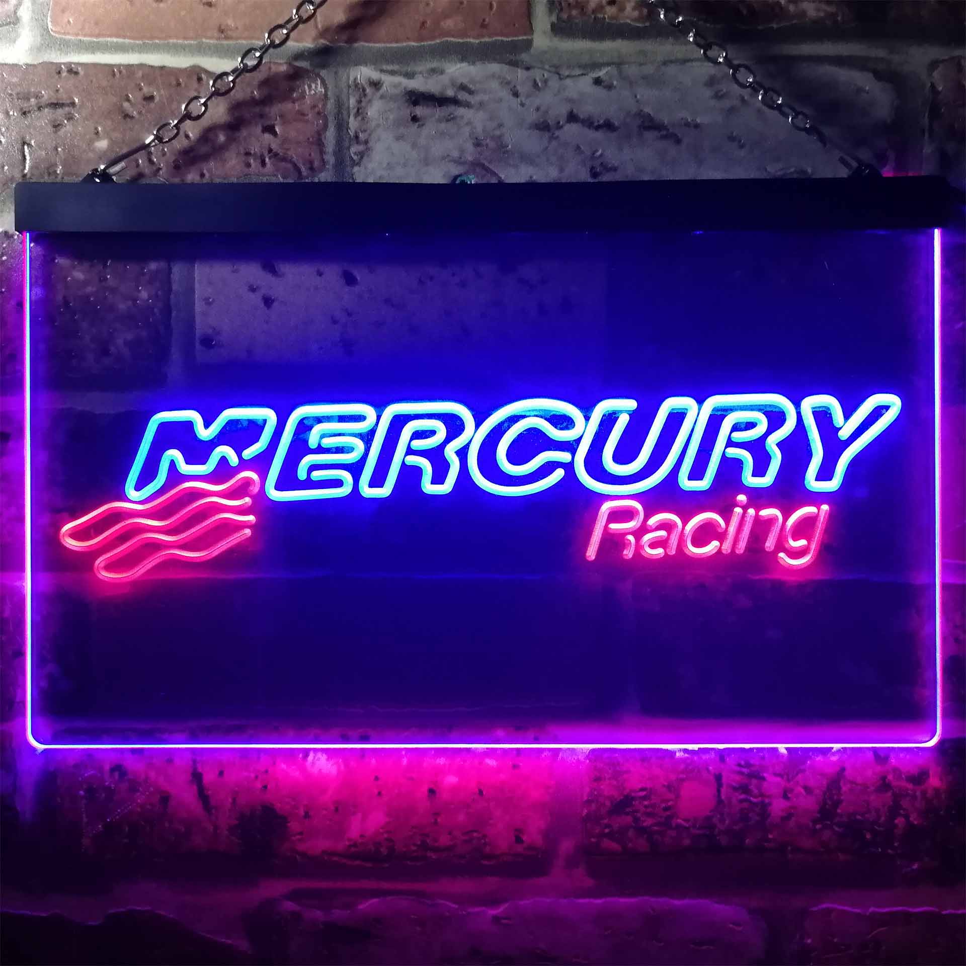Mercury Racing Dual Color LED Neon Sign ProLedSign