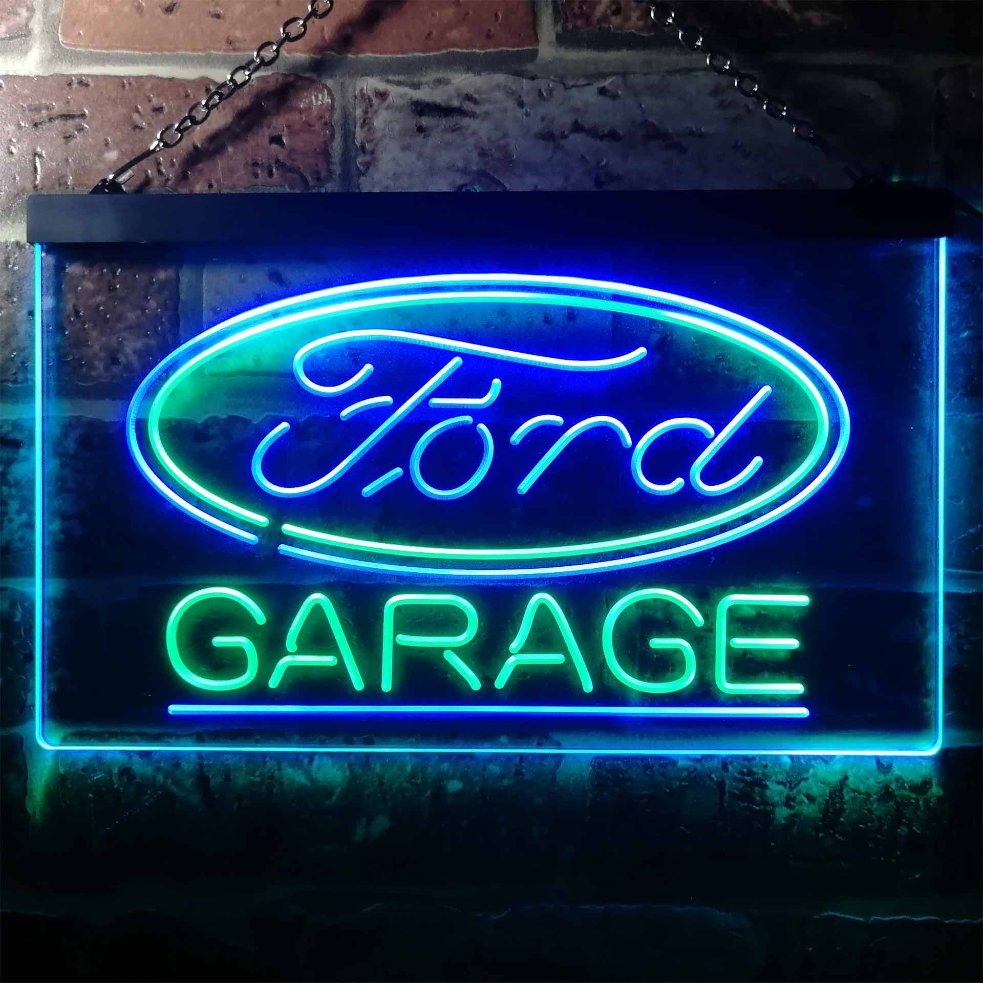 Ford Garage Dual Color LED Neon Sign ProLedSign