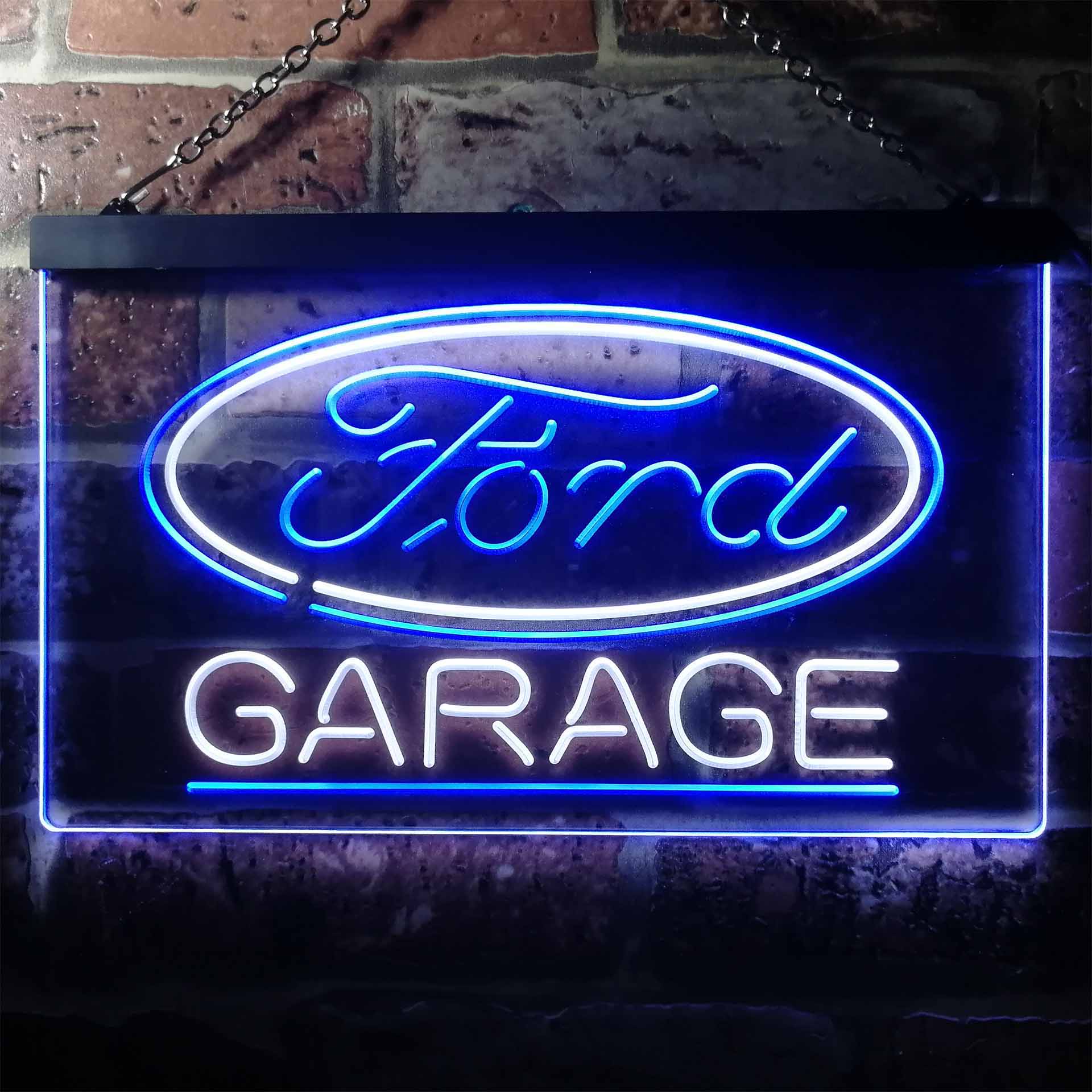Ford Garage Dual Color LED Neon Sign ProLedSign