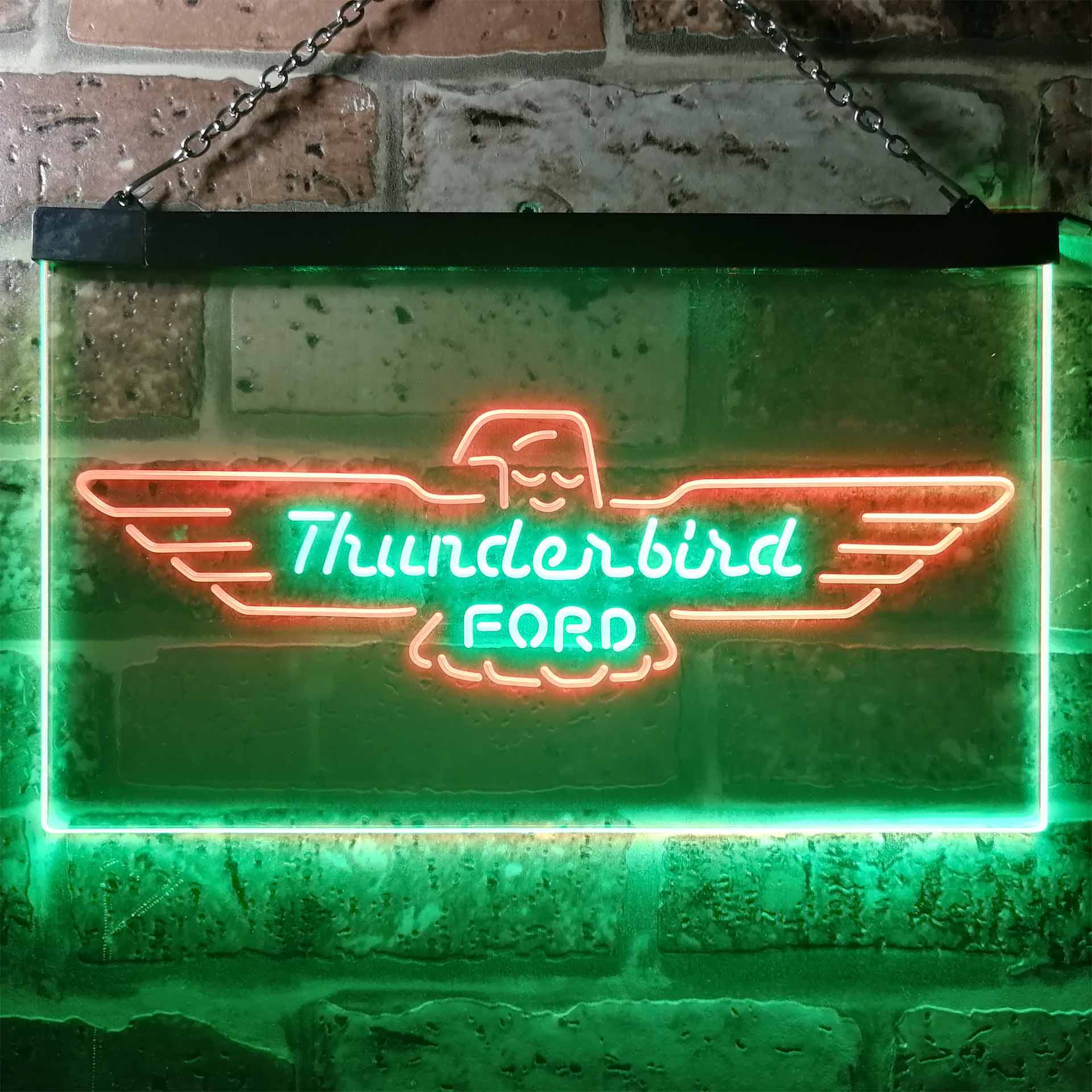 Ford Thunderbird Dual Color LED Neon Sign ProLedSign