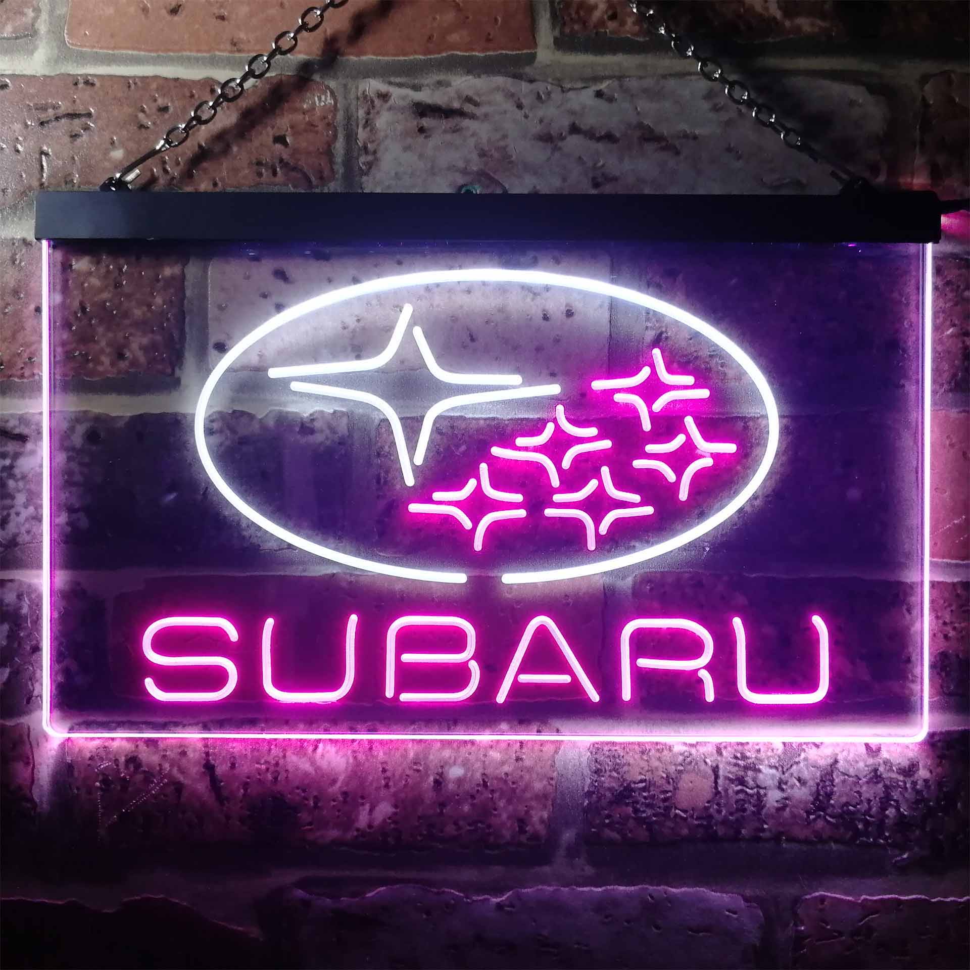 Subaru Car Dual Color LED Neon Sign ProLedSign