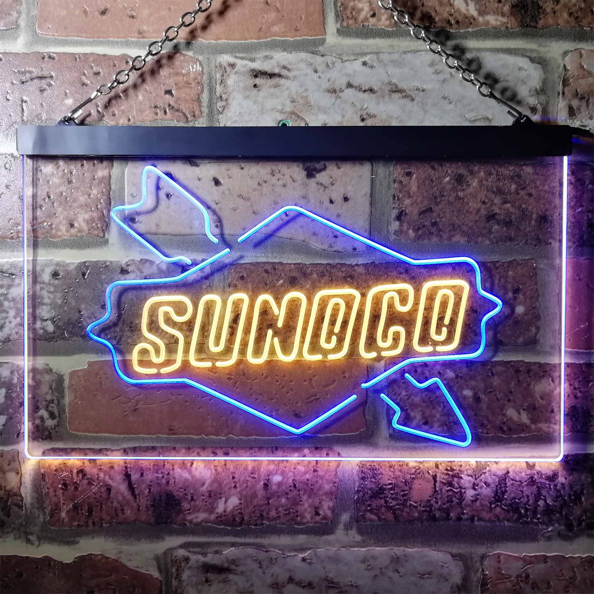 Sunoco Motor Dual Color LED Neon Sign ProLedSign