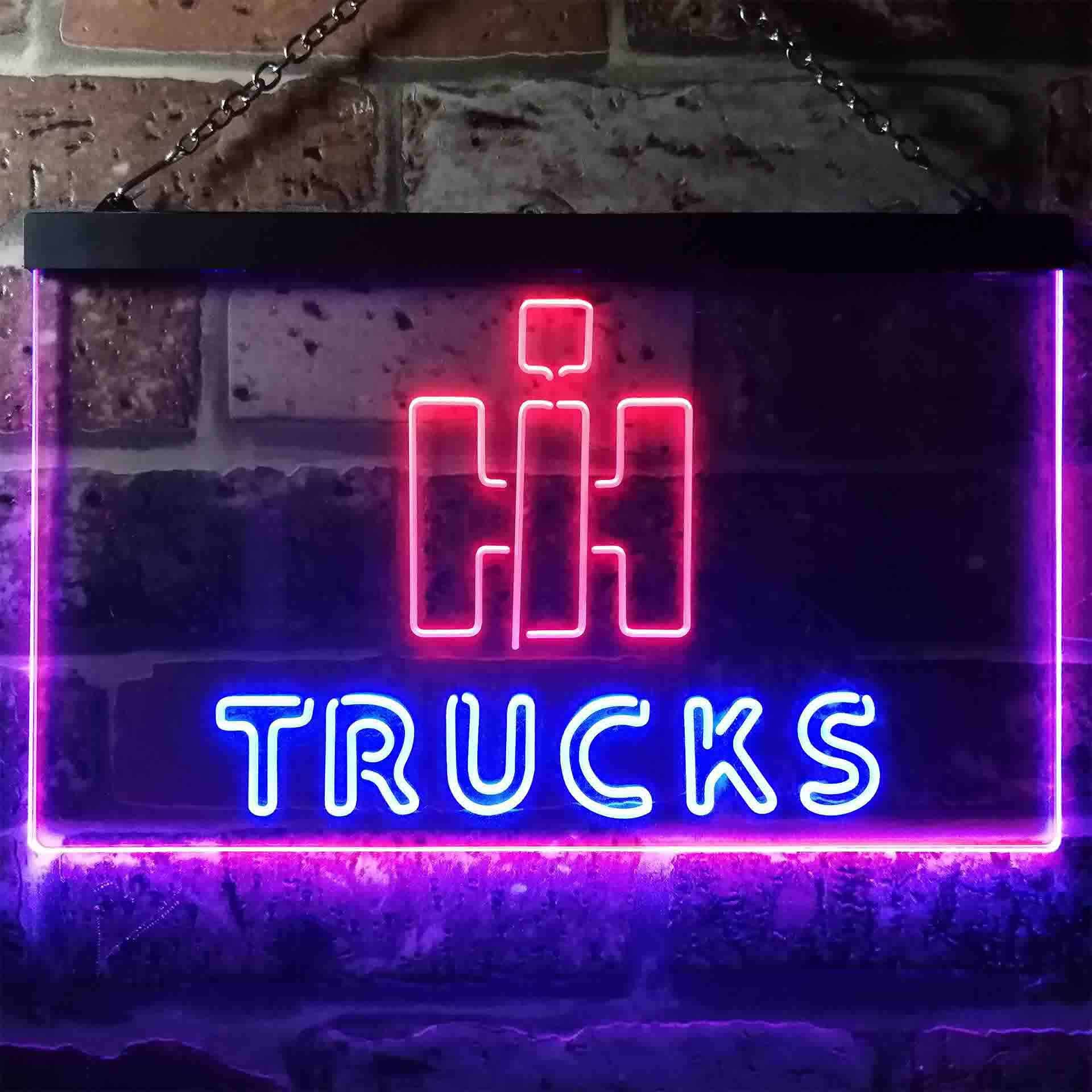 International Harvester Trucks Dual Color LED Neon Sign ProLedSign