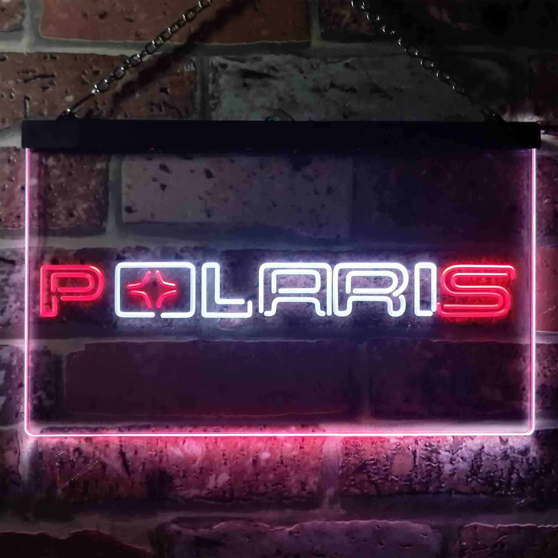 Polaris Snowmobile Dual Color LED Neon Sign ProLedSign