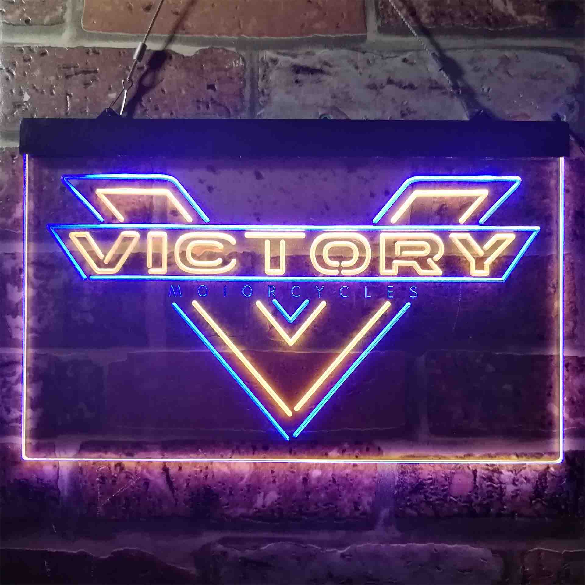Victory Motorcycles Dual Color LED Neon Sign ProLedSign