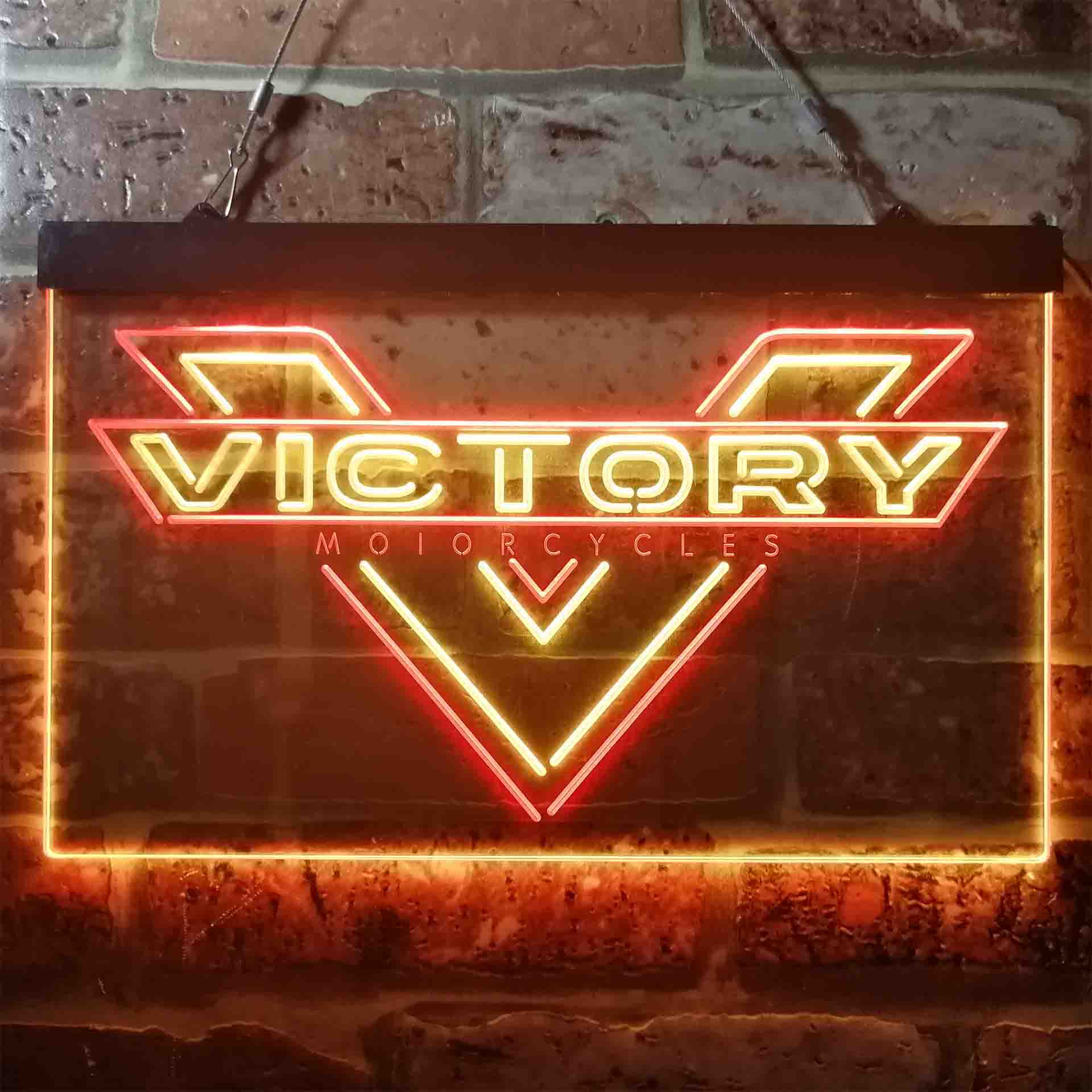 Victory Motorcycles Dual Color LED Neon Sign ProLedSign