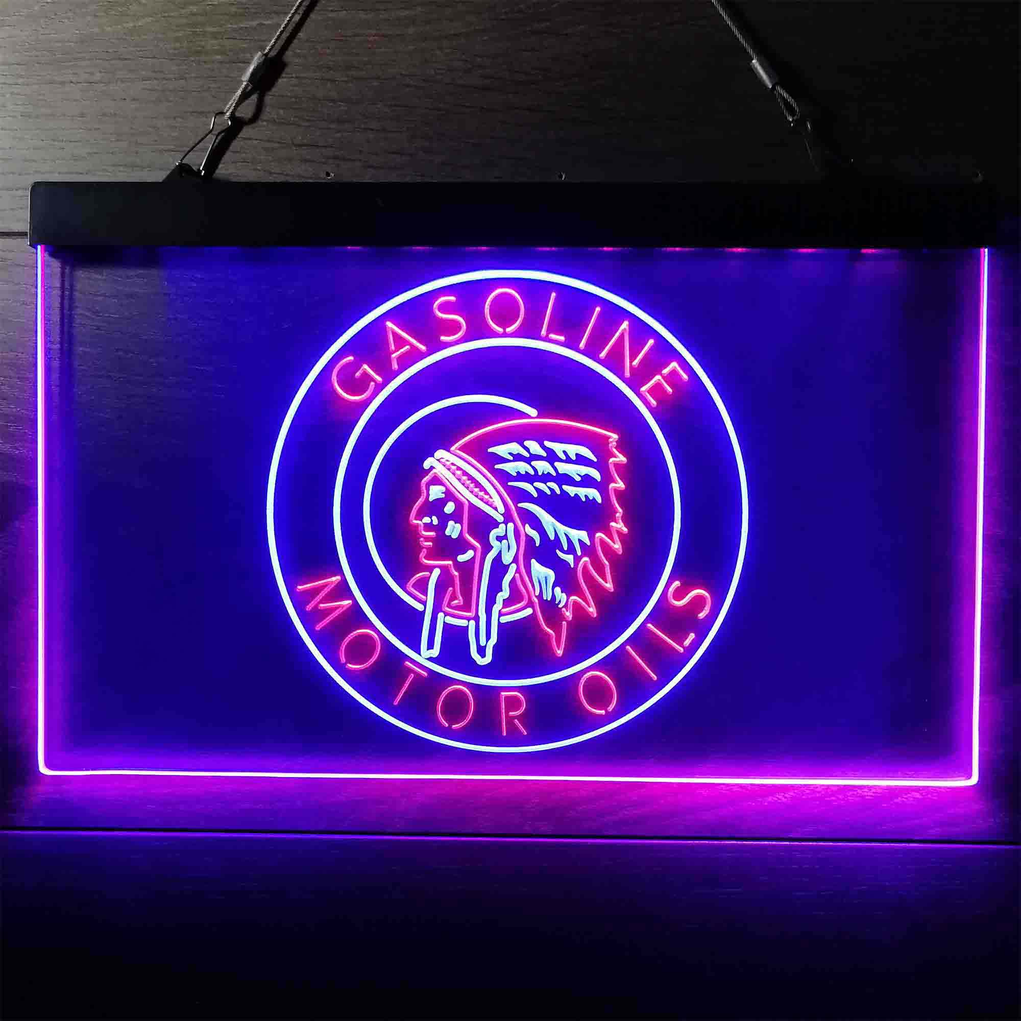 Motor Oils Gasoline Indian Neon-Like LED Sign