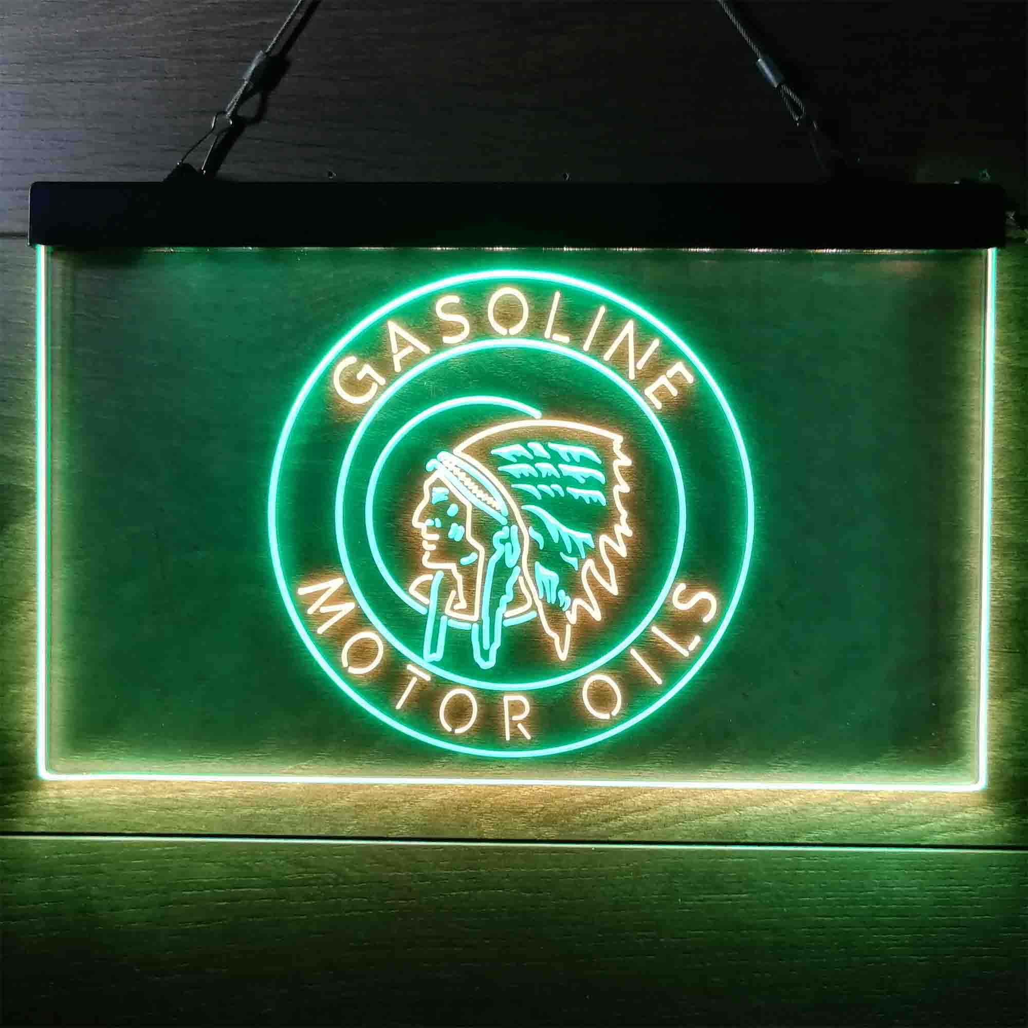 Motor Oils Gasoline Indian Neon-Like LED Sign
