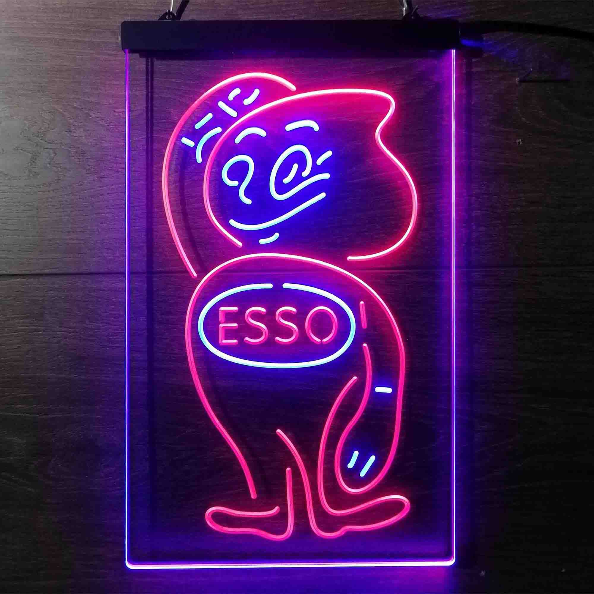 Esso Mascot Oil Gasoline Neon-Like LED Sign