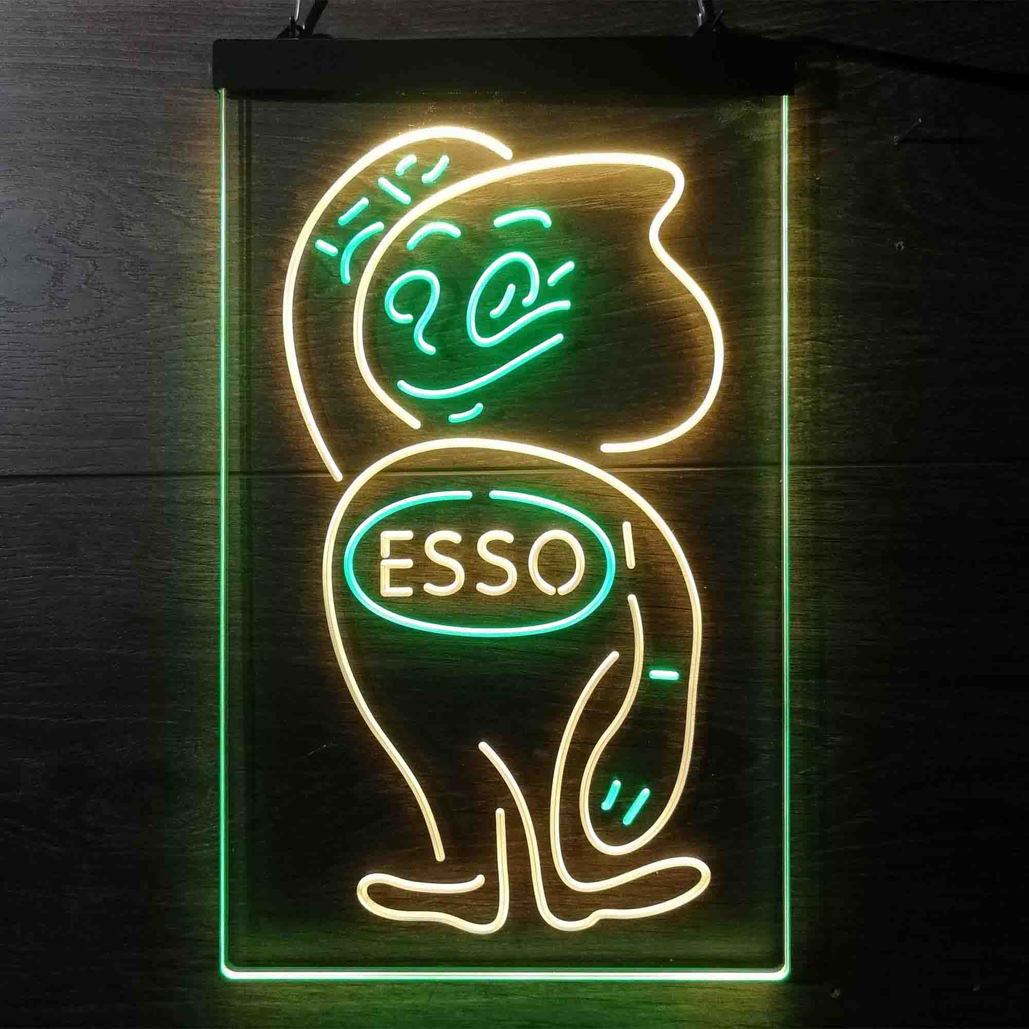 Esso Mascot Oil Gasoline Neon-Like LED Sign