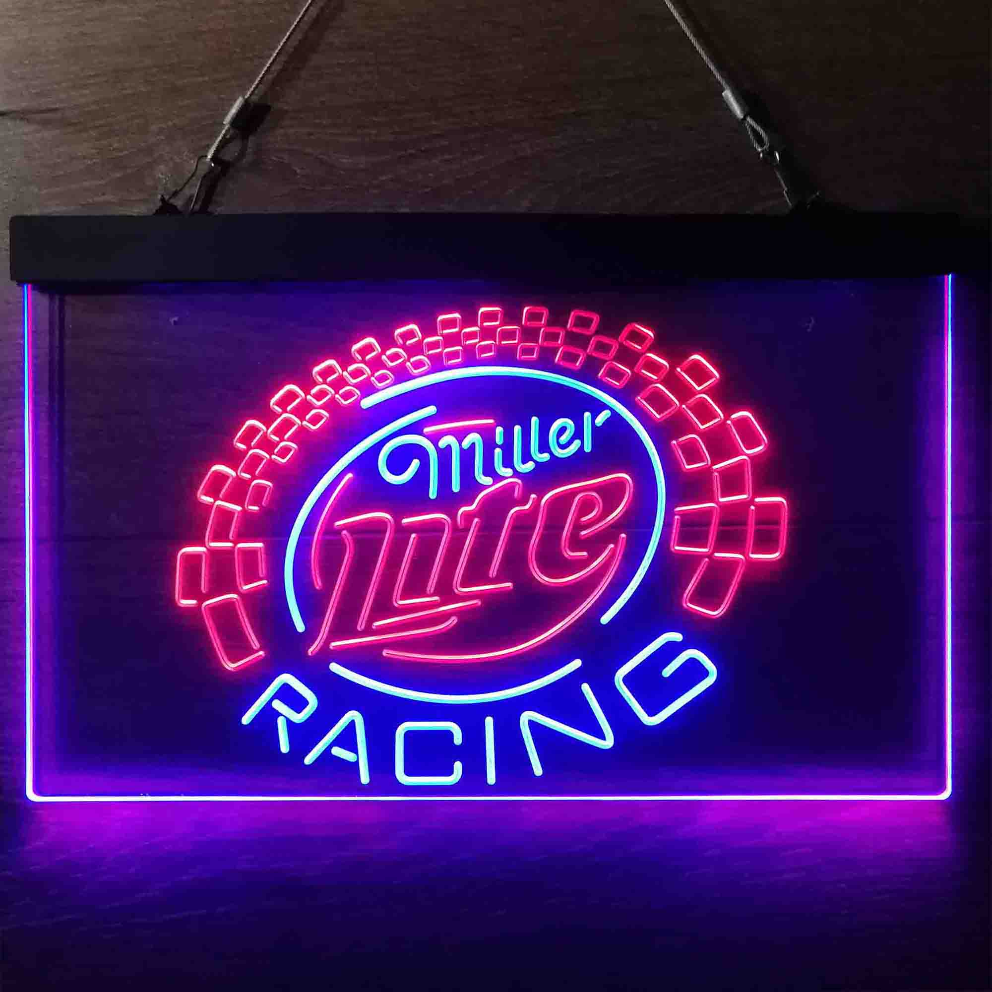 Miller Lite Racing Car Neon-Like LED Sign