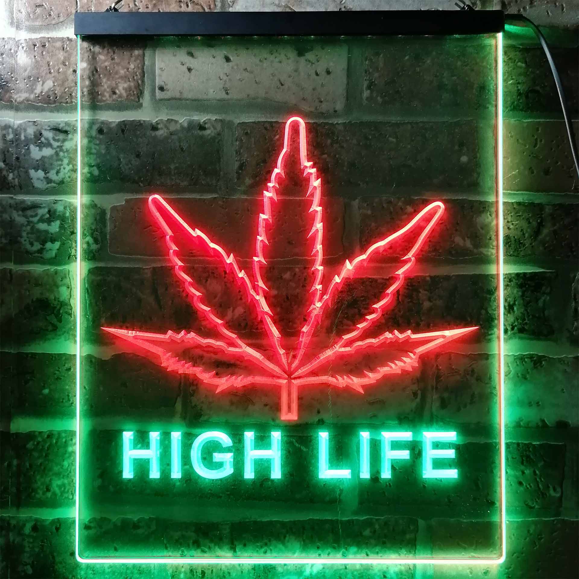 Free The Weed High Life Game Room Neon Light LED Sign