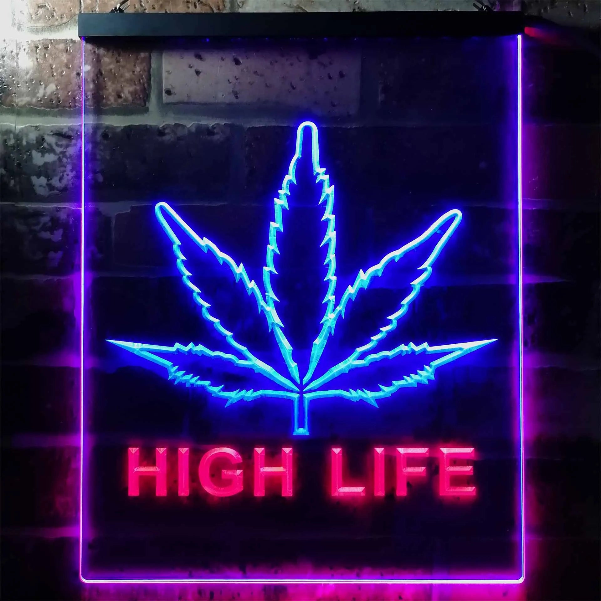 Free The Weed High Life Game Room Neon Light LED Sign