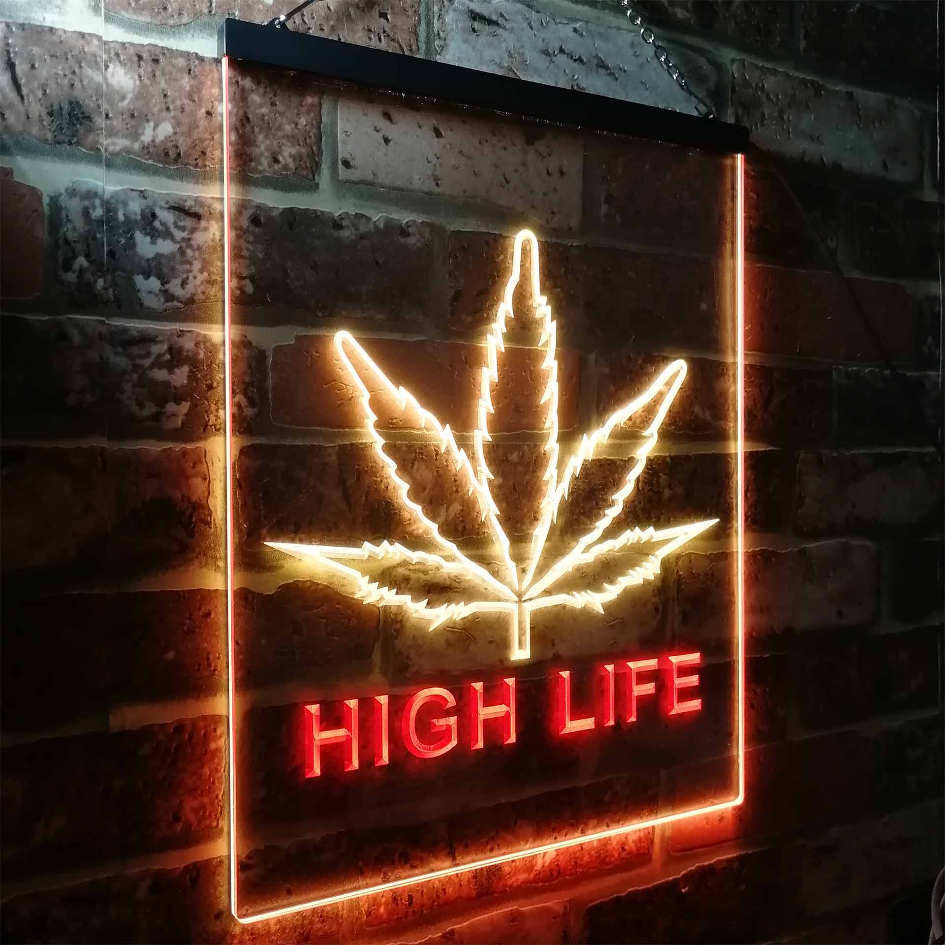 Free The Weed High Life Game Room Neon Light LED Sign