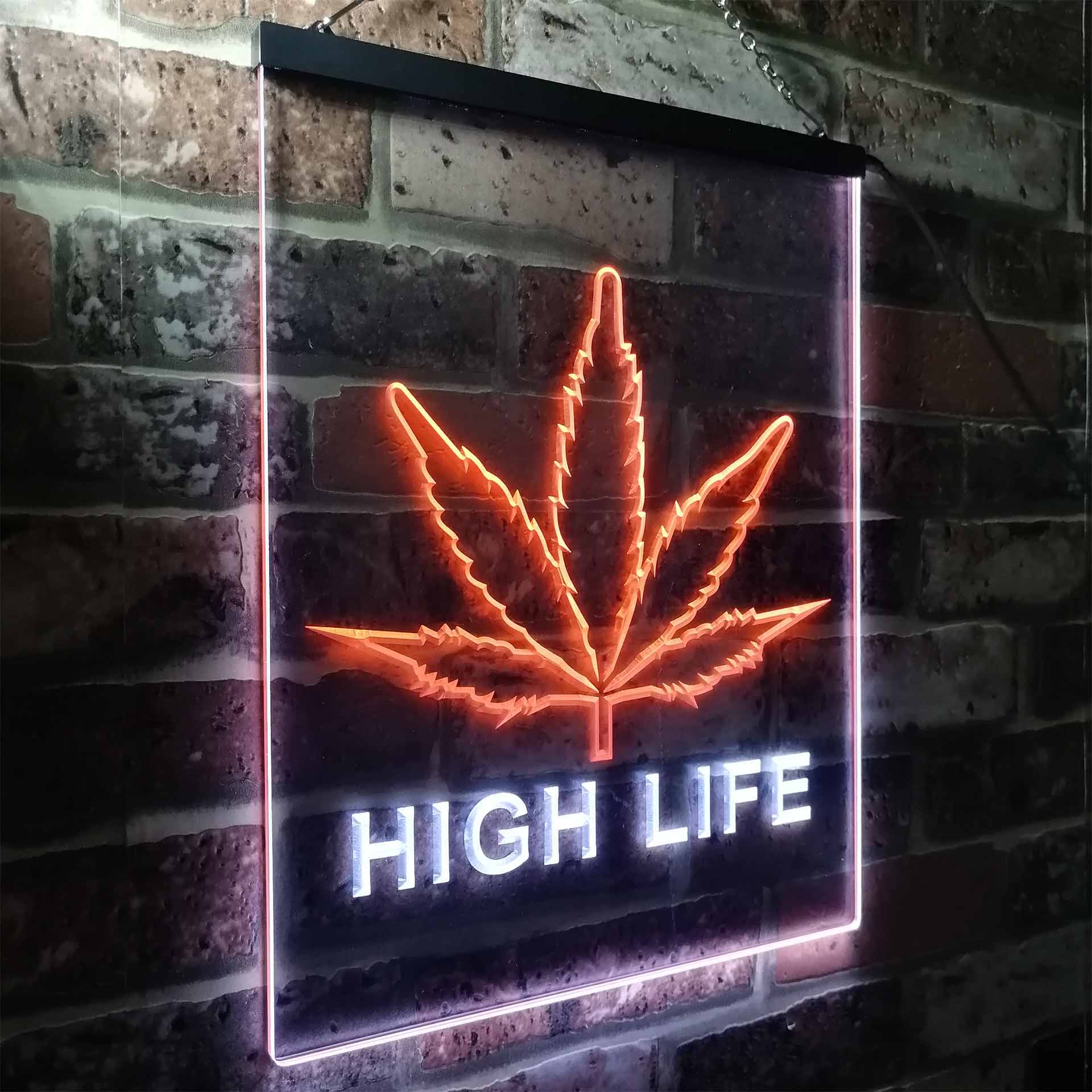 Free The Weed High Life Game Room Neon Light LED Sign