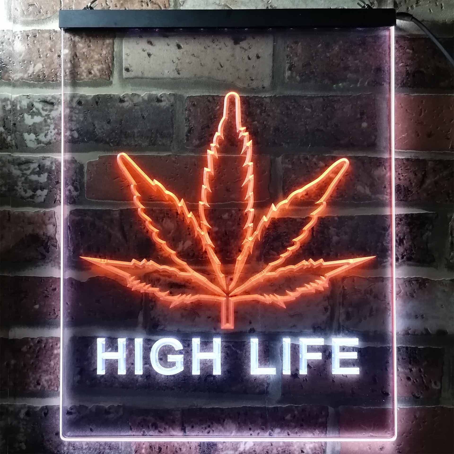 Free The Weed High Life Game Room Neon Light LED Sign