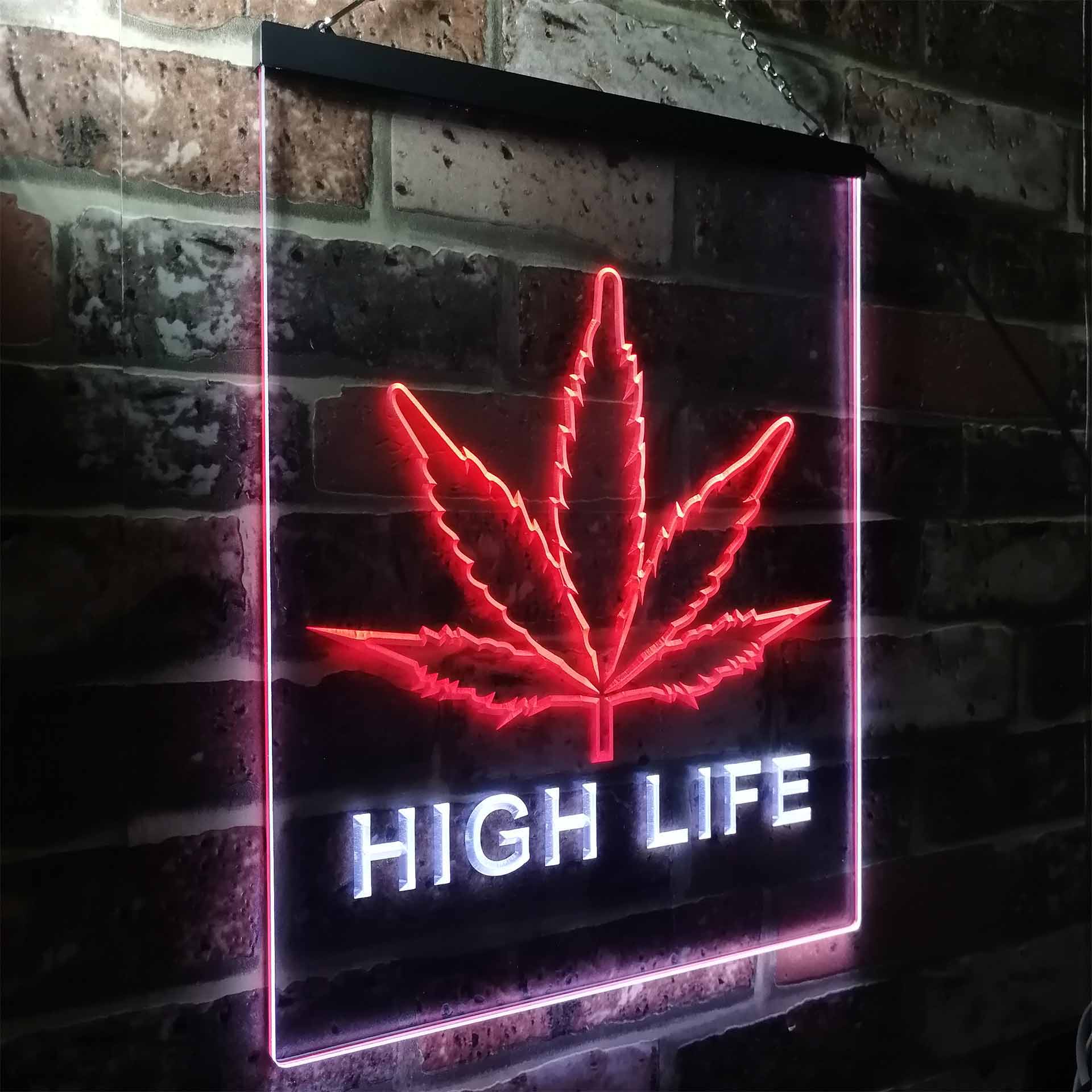 Free The Weed High Life Game Room Neon Light LED Sign