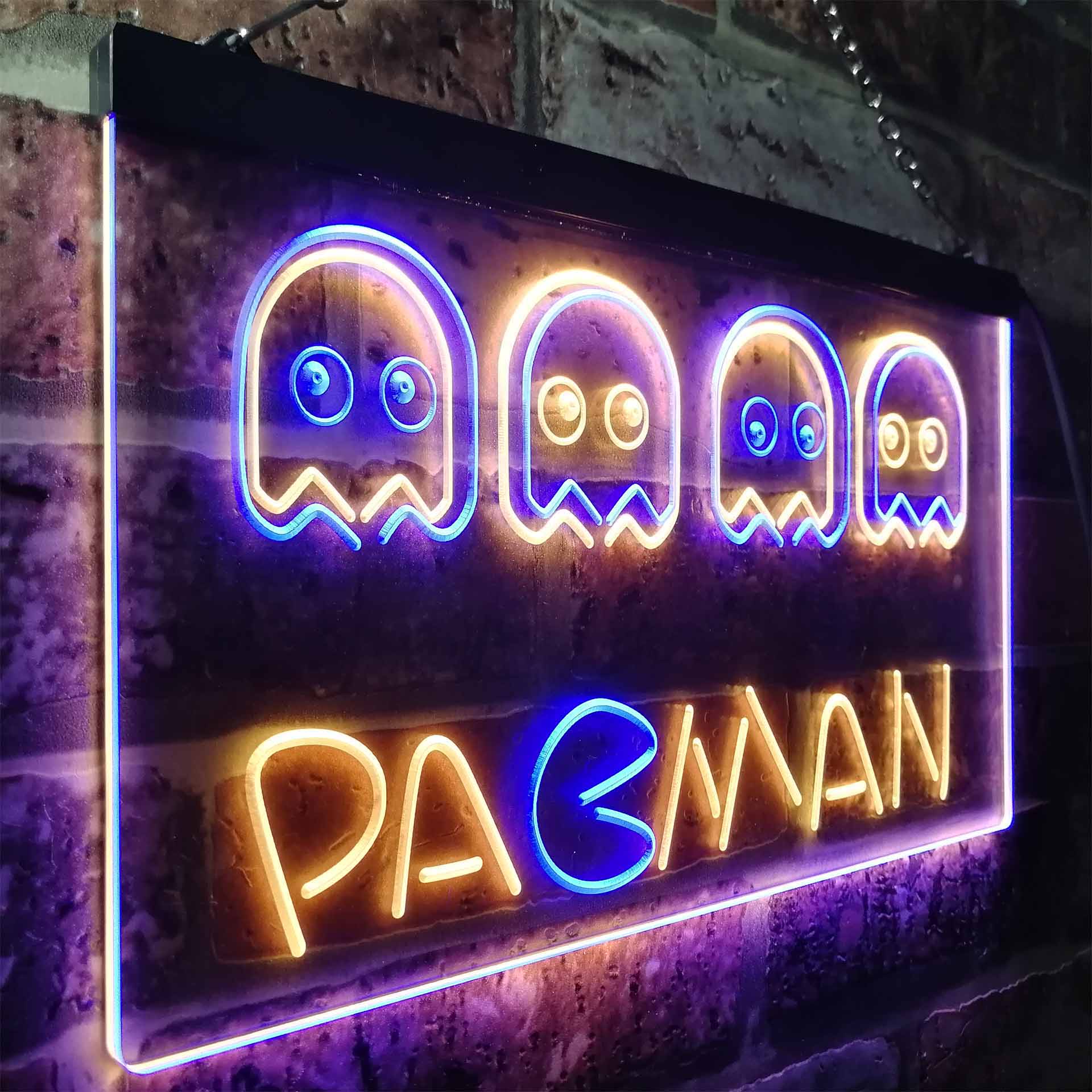 Pacman Game Room Neon-Like LED Sign | Birthday Gamer Gift For Him