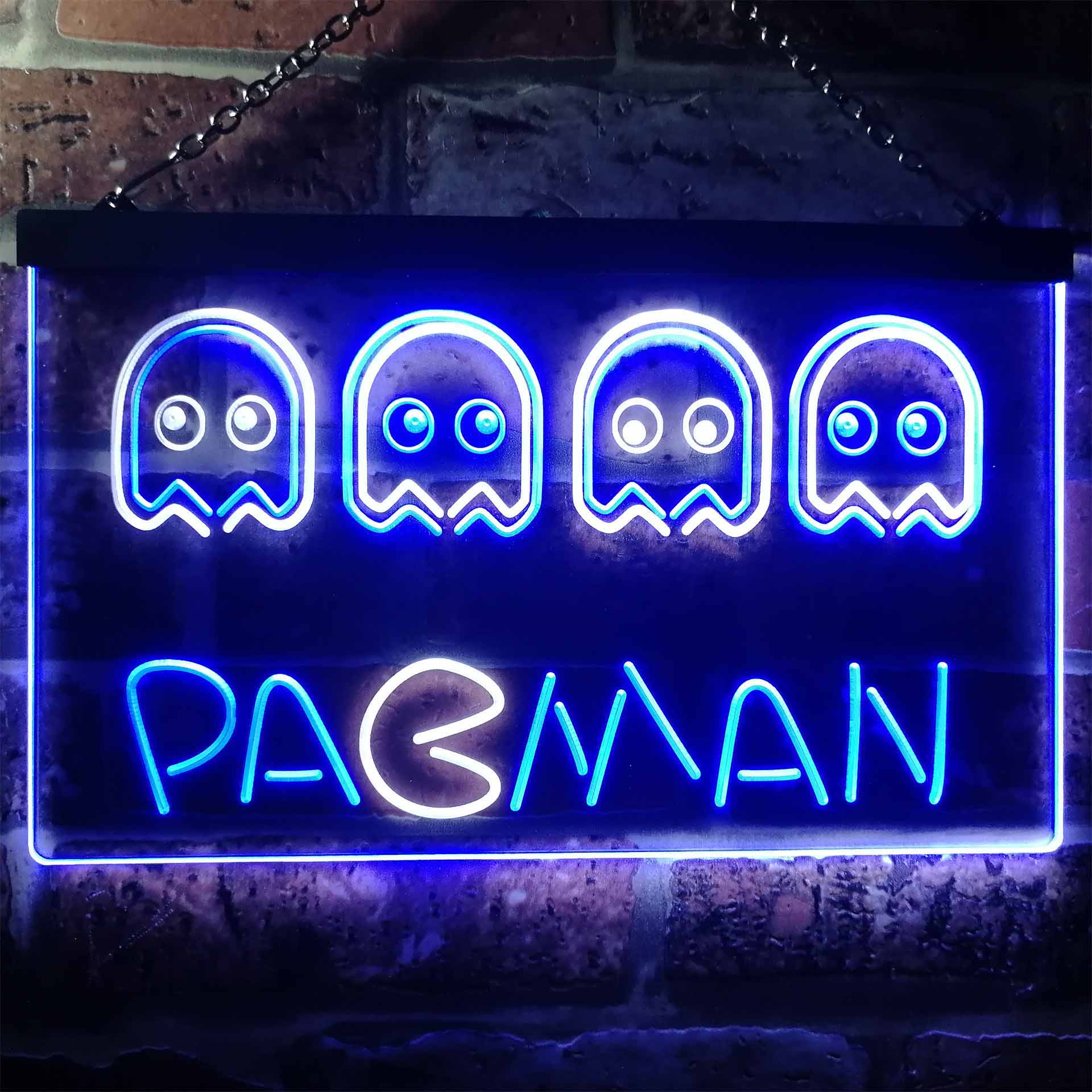 Pacman Game Room Neon-Like LED Sign