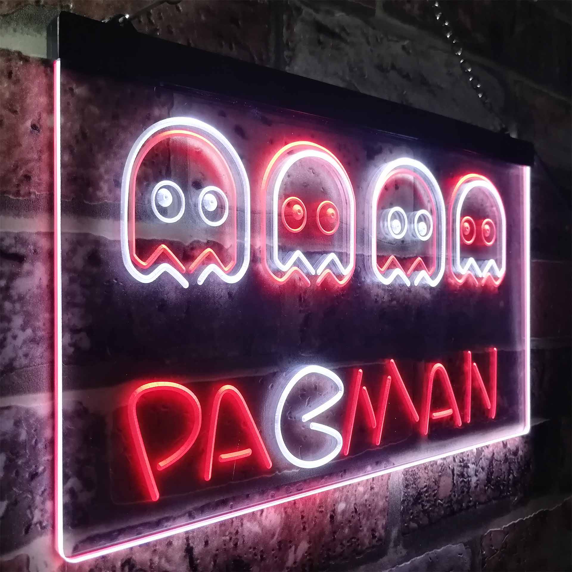 Pacman Game Room Neon-Like LED Sign | Birthday Gamer Gift For Him
