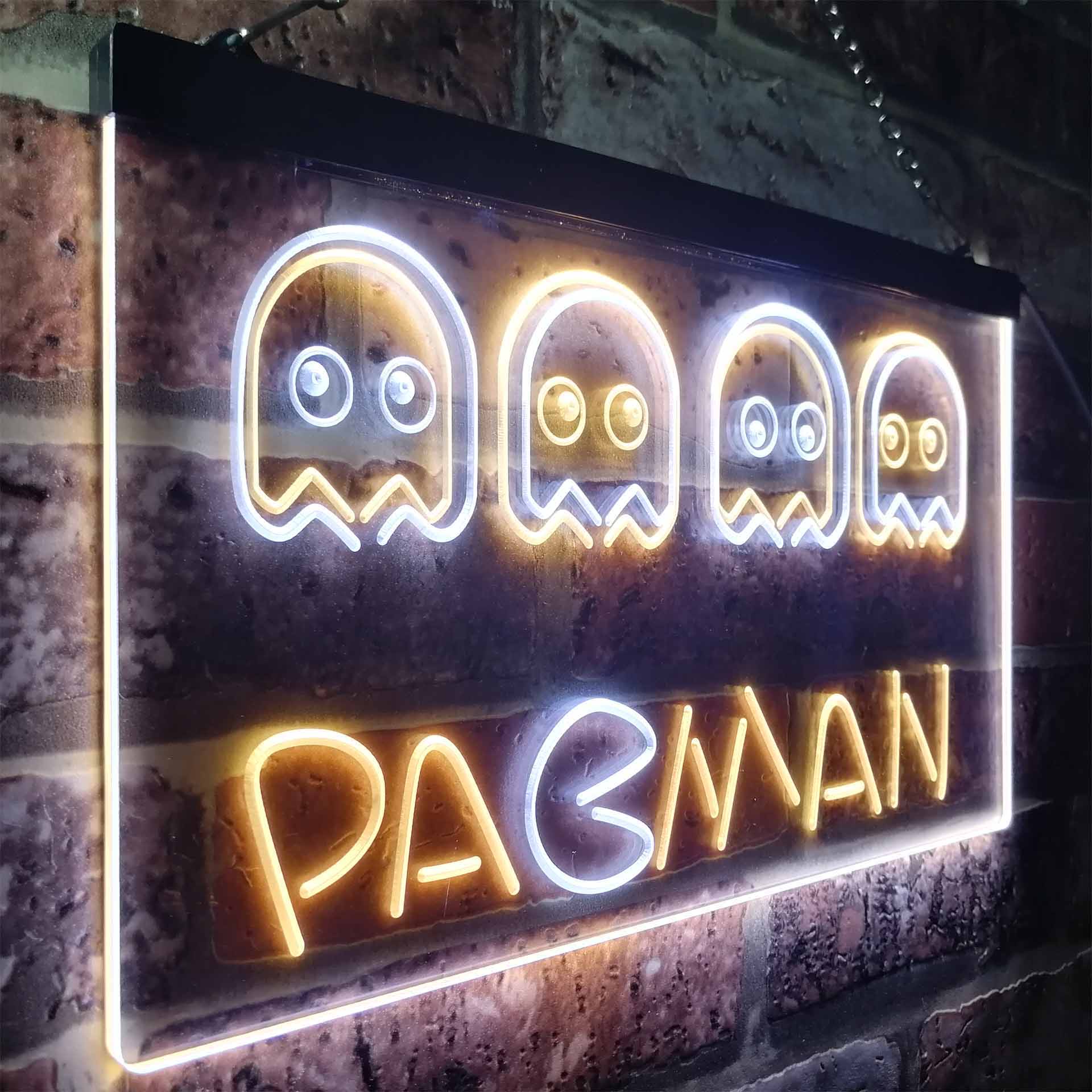 Pacman Game Room Neon-Like LED Sign | Birthday Gamer Gift For Him