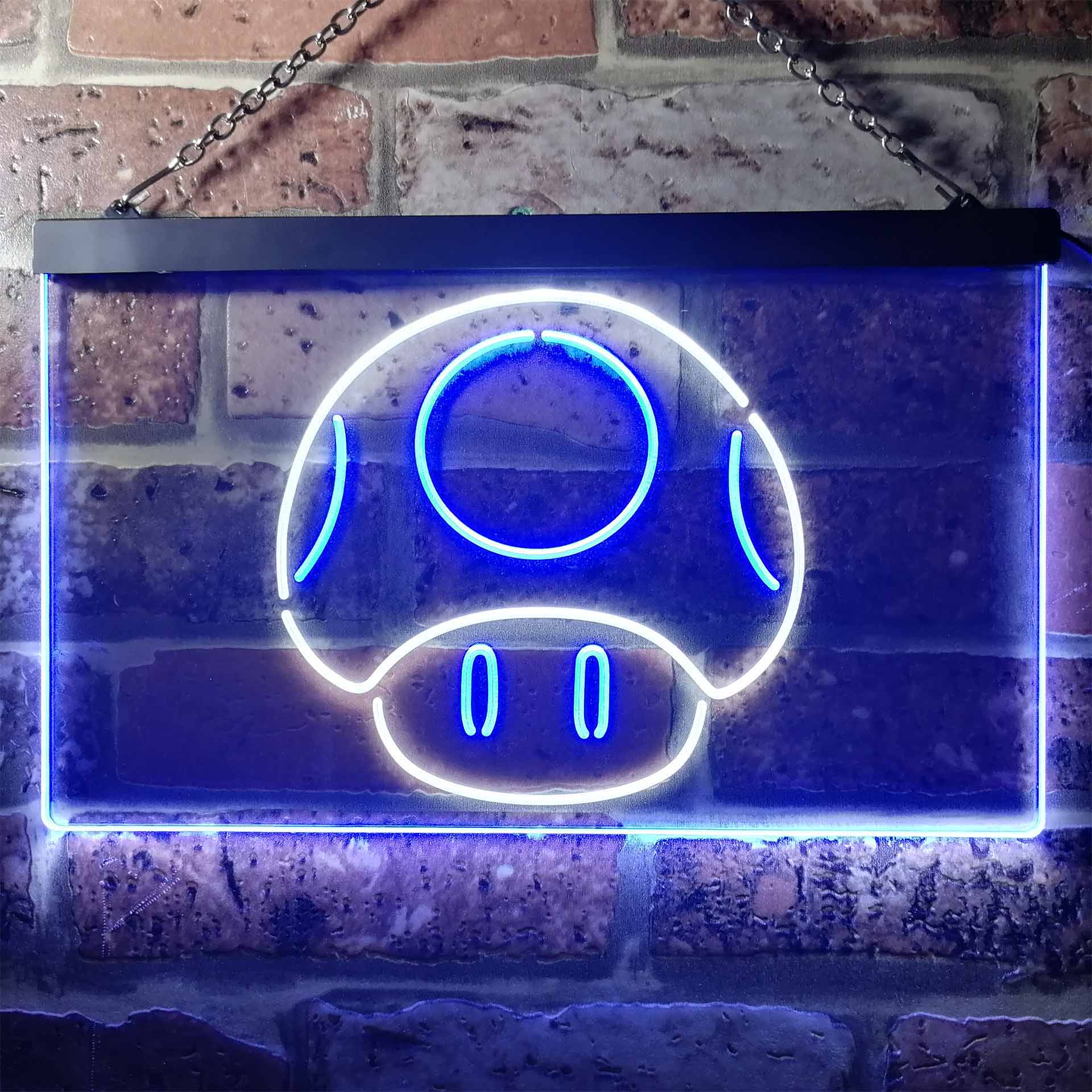 Super Mario Bros. Mushroom Neon Light LED Sign
