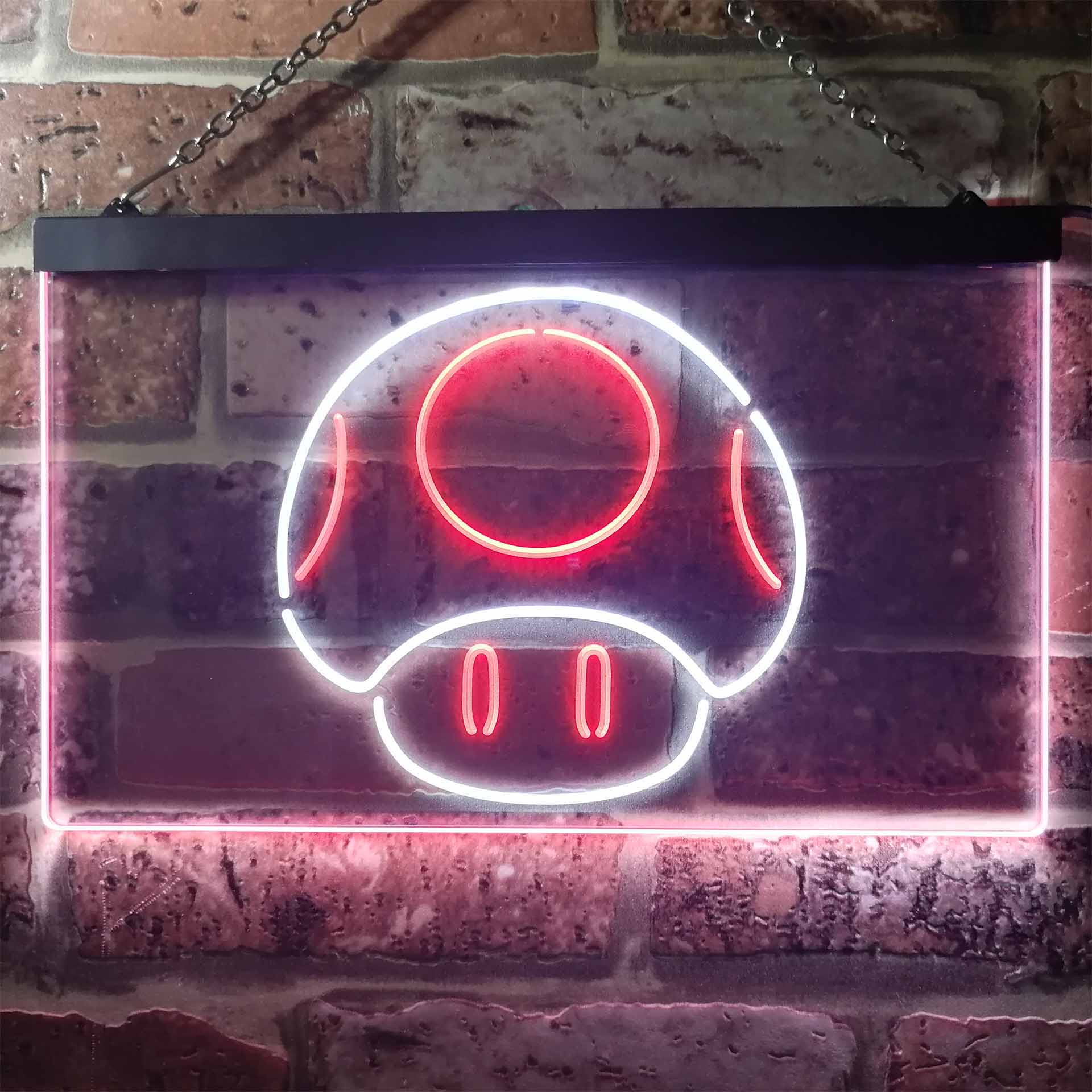 Super Mario Bros. Mushroom Neon Light LED Sign