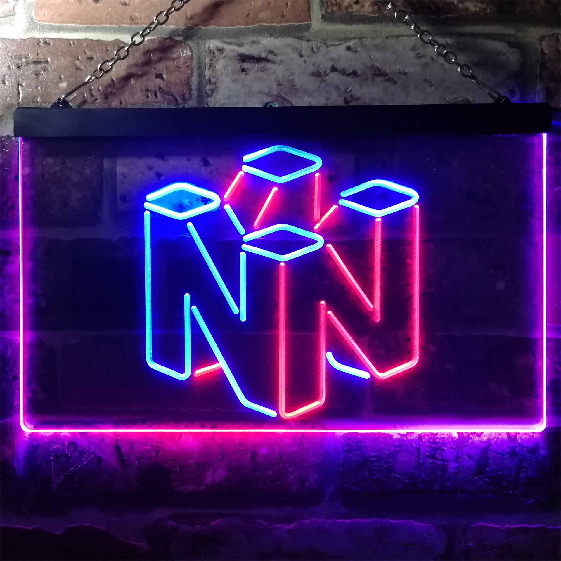 Nin tendo 64 Game Room Neon-Like LED Sign