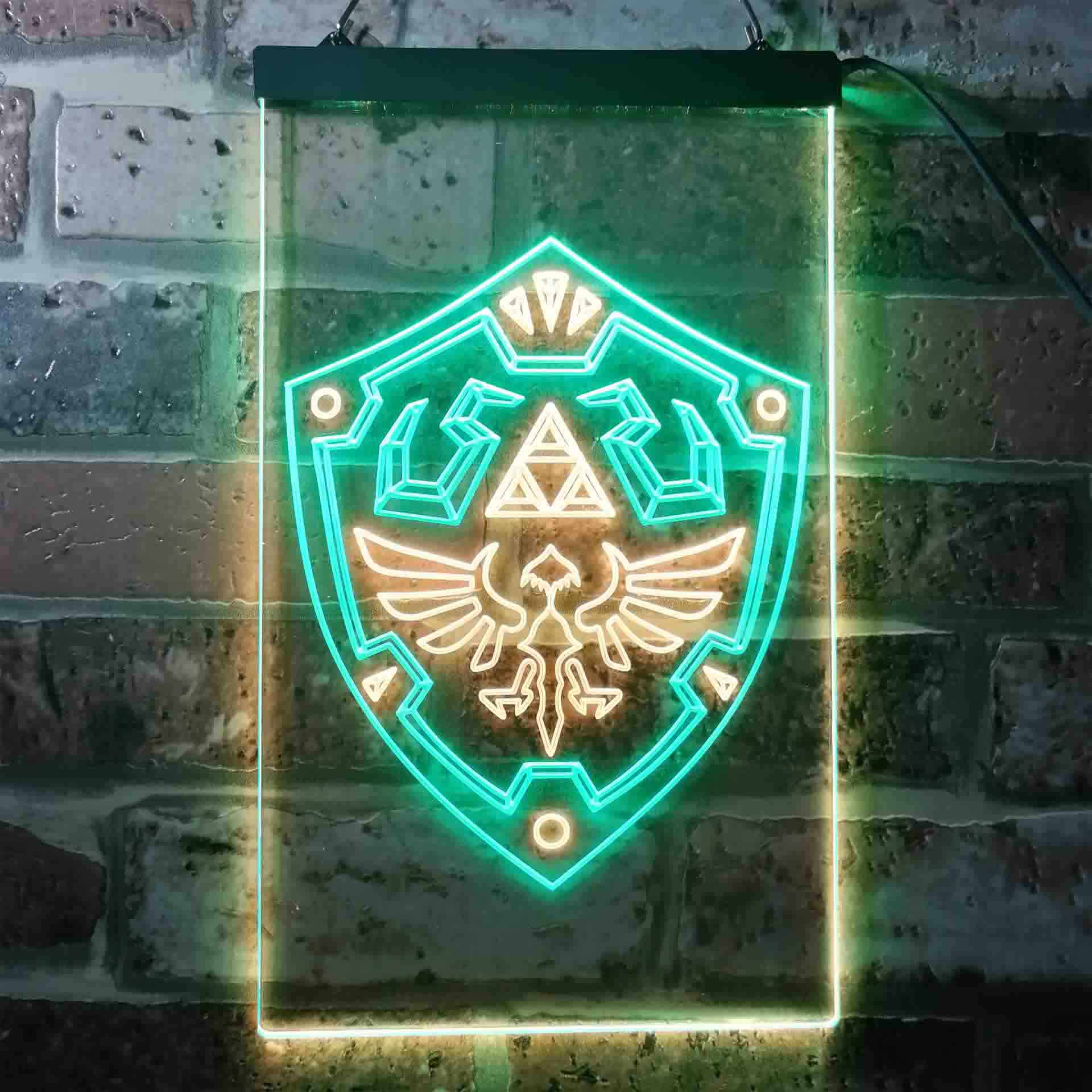 Legend Of Zelda Link Shield Game Room Neon Light LED Sign