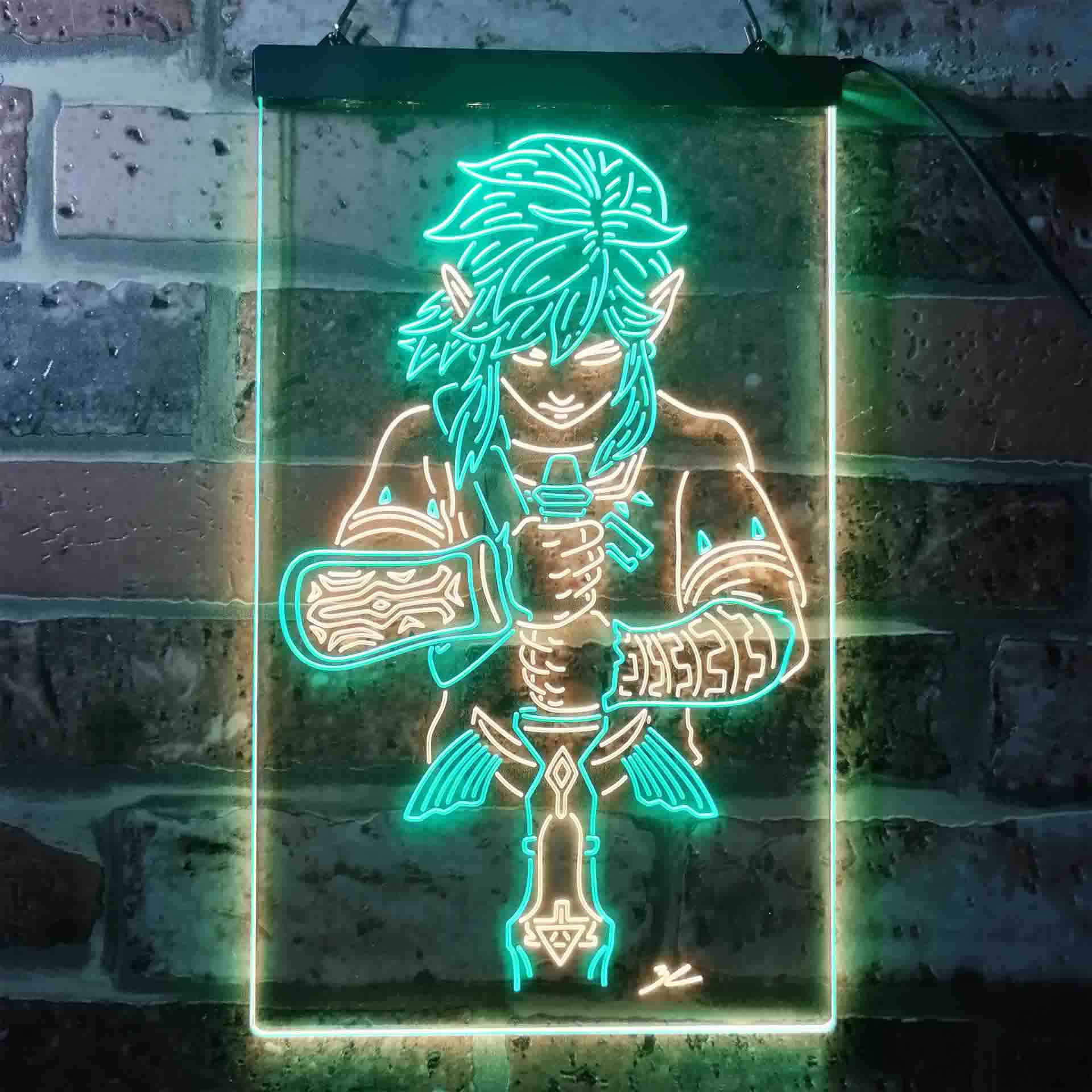 Legend Of Zelda Link Neon Light LED Sign, Game Room Decor
