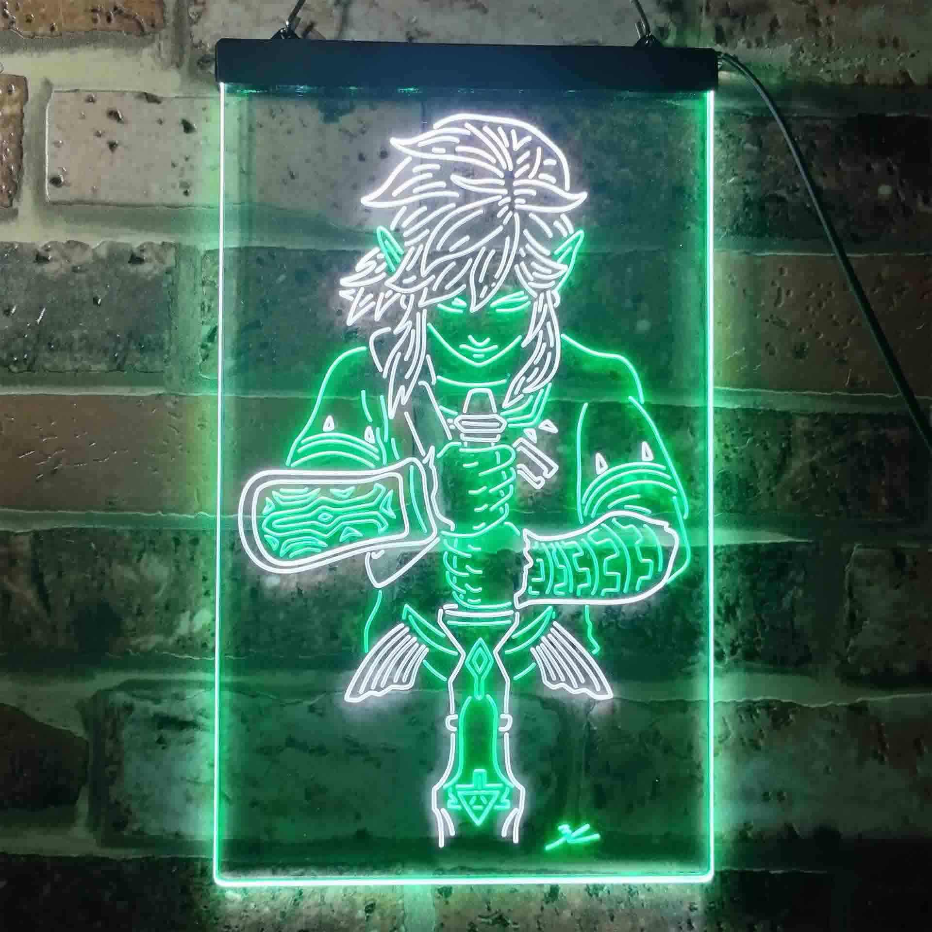 Legend Of Zelda Link Neon Light LED Sign, Game Room Decor