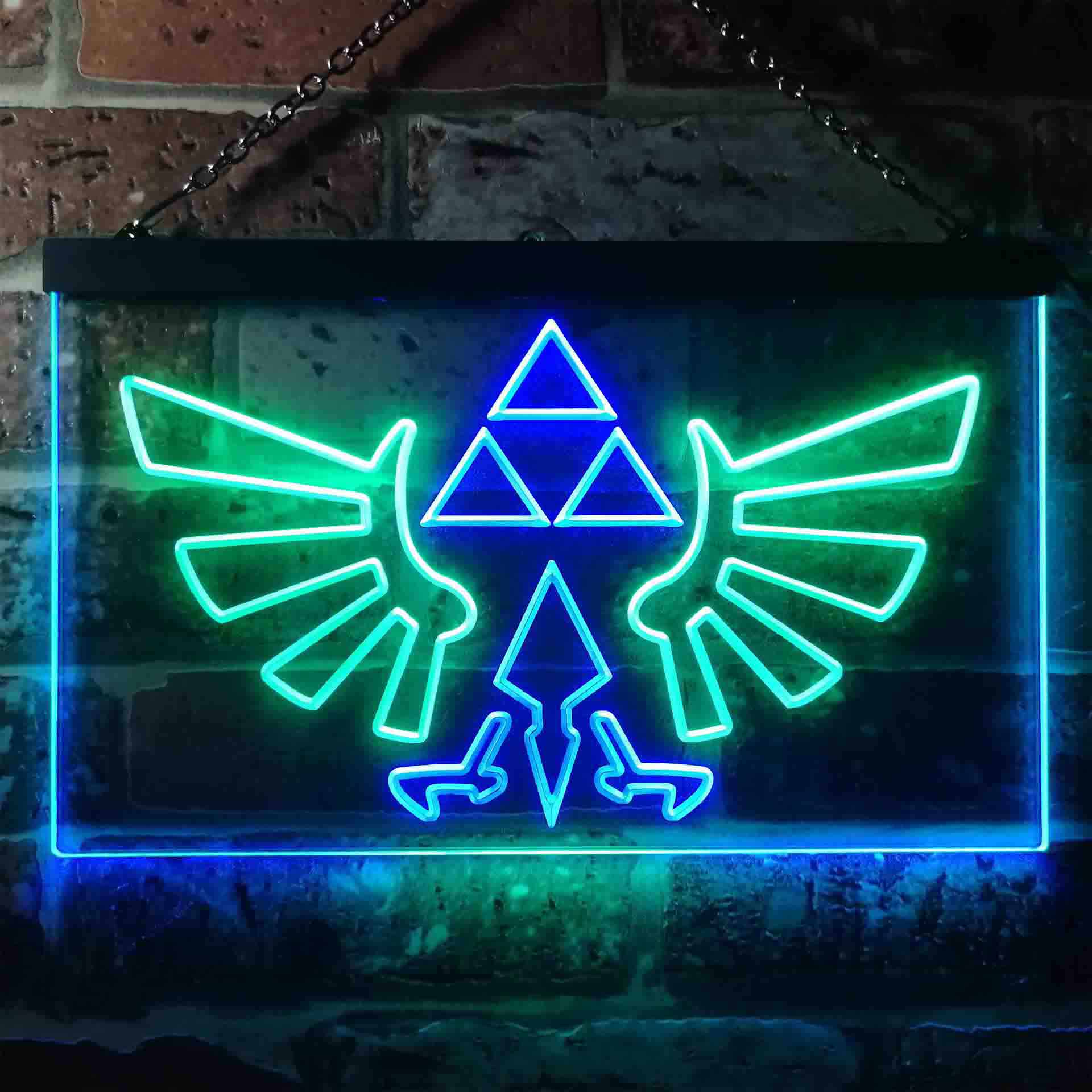 The Legend of Zelda Triforce Game Room Neon Light LED Sign