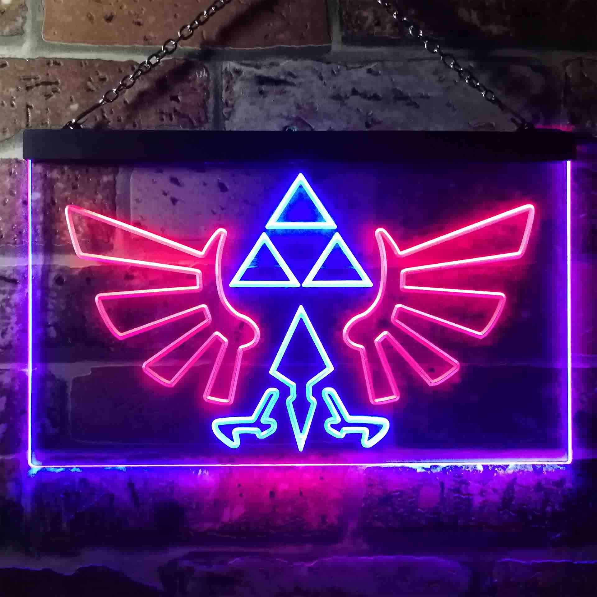 The Legend of Zelda Triforce Game Room Neon Light LED Sign