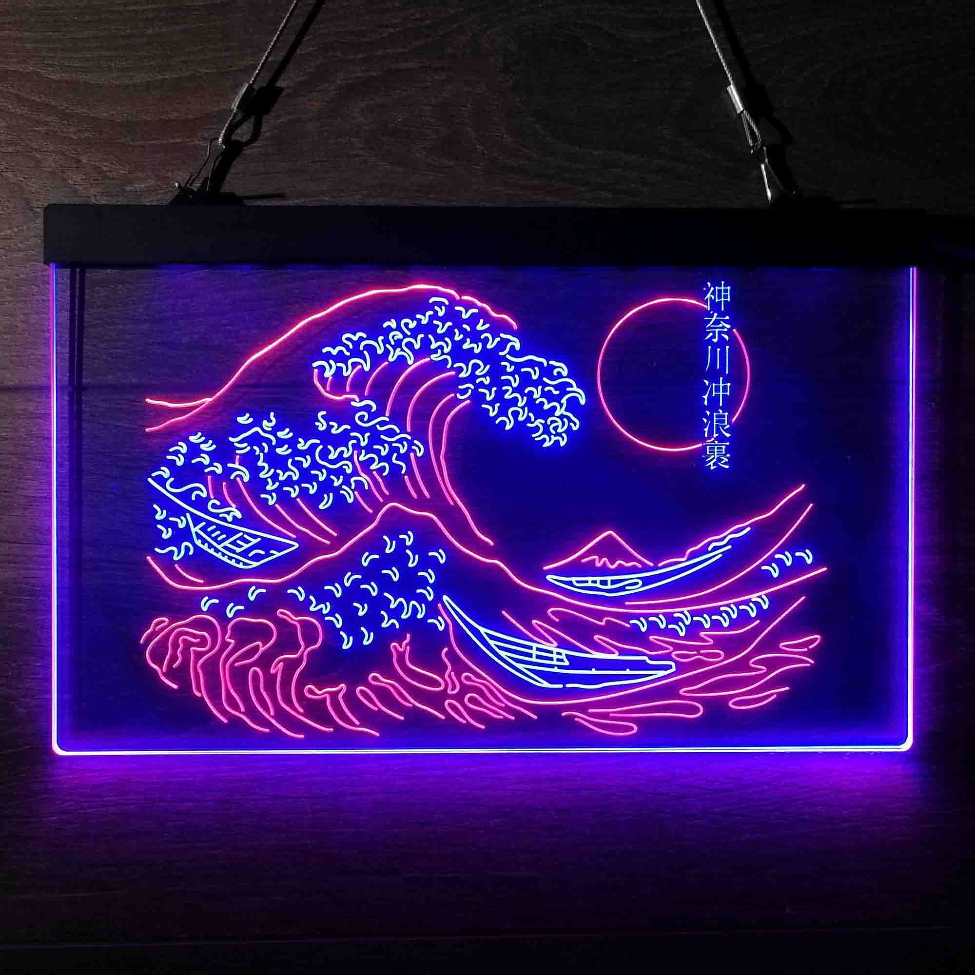 The Great Wave Off Kanagawa Japan Neon LED Sign