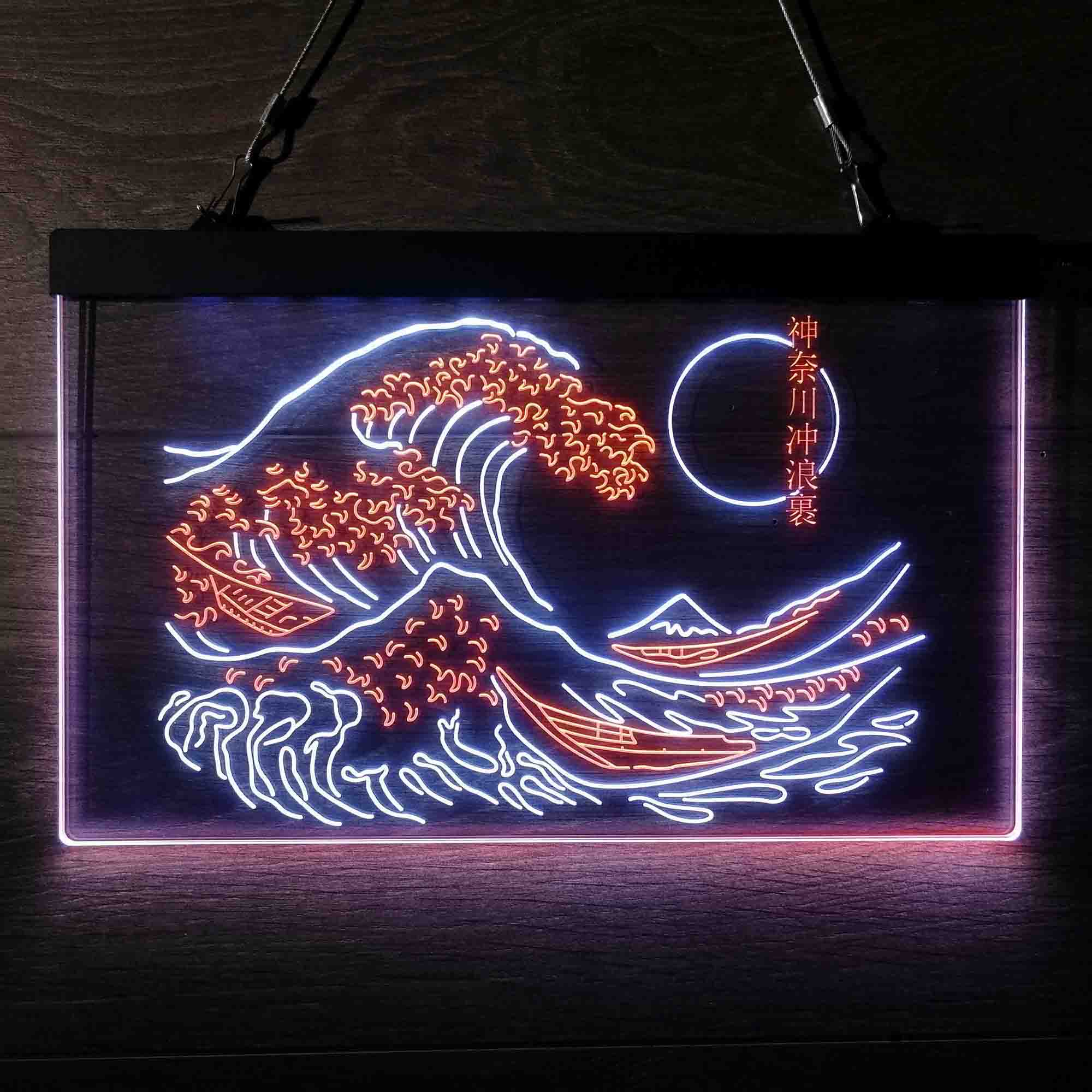 The Great Wave Off Kanagawa Japan Light | Sign