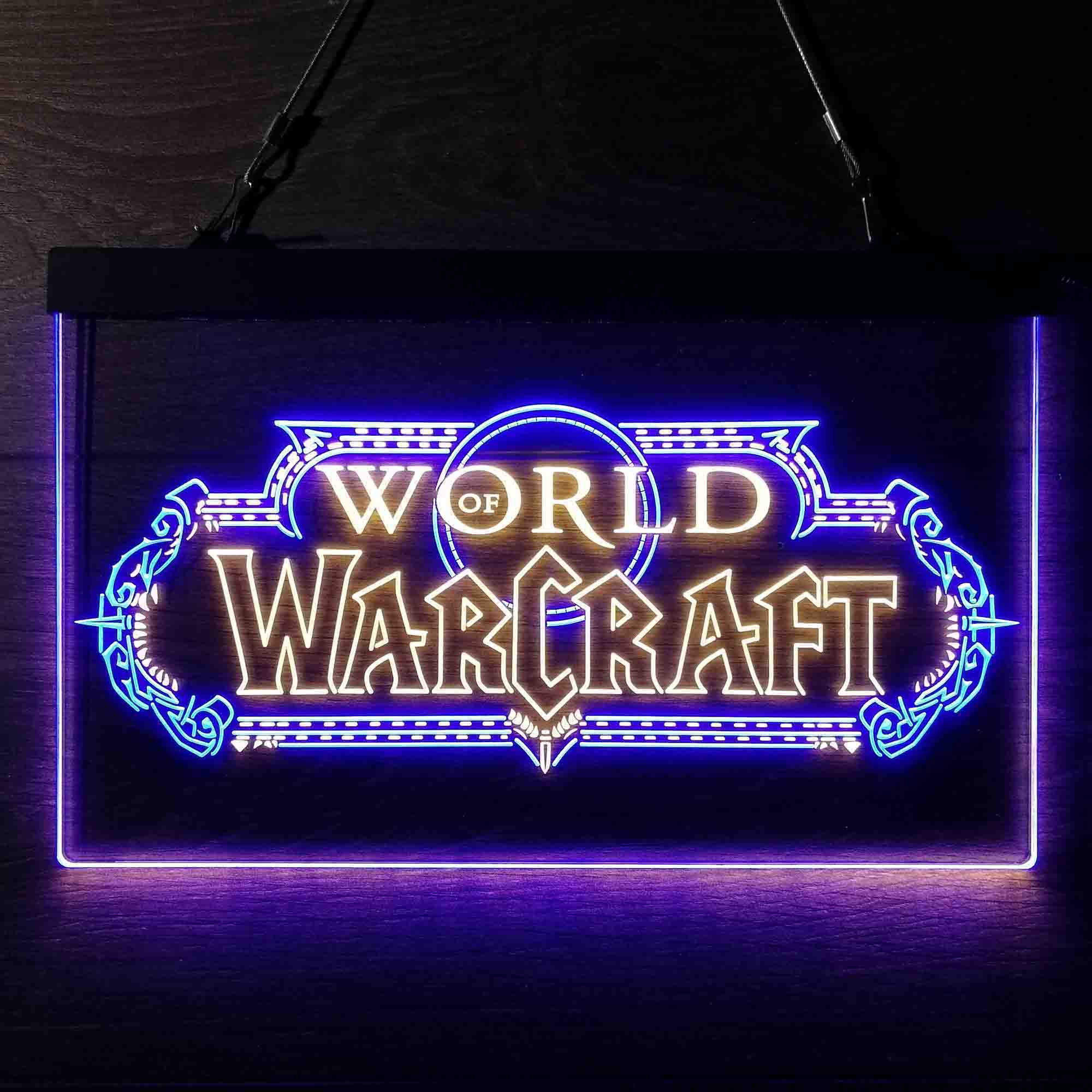 World of Warcraft Game Room Neon Light LED Sign, Gamer Gift Wall Art