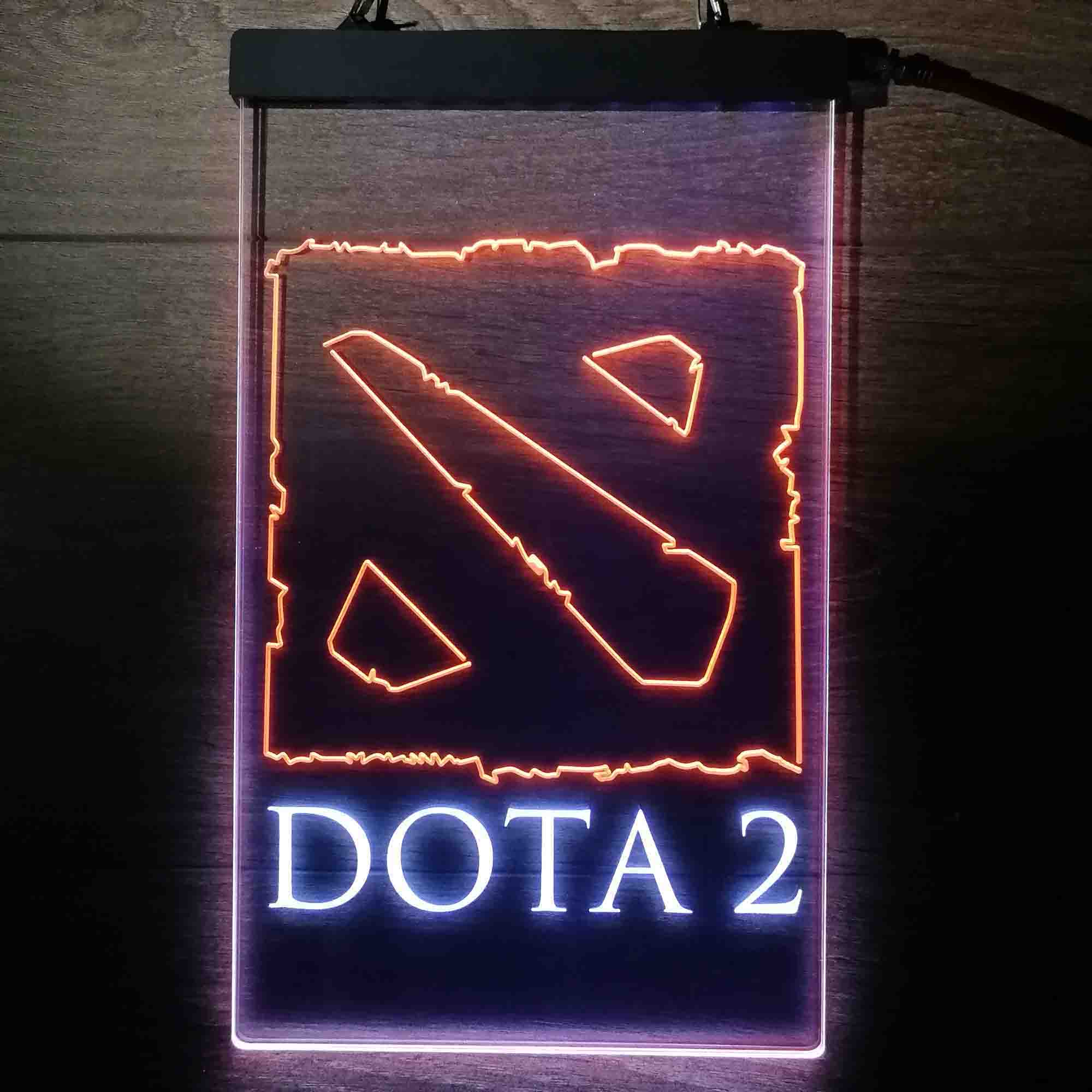 Dota 2 Logo Game Room Neon Light LED Sign