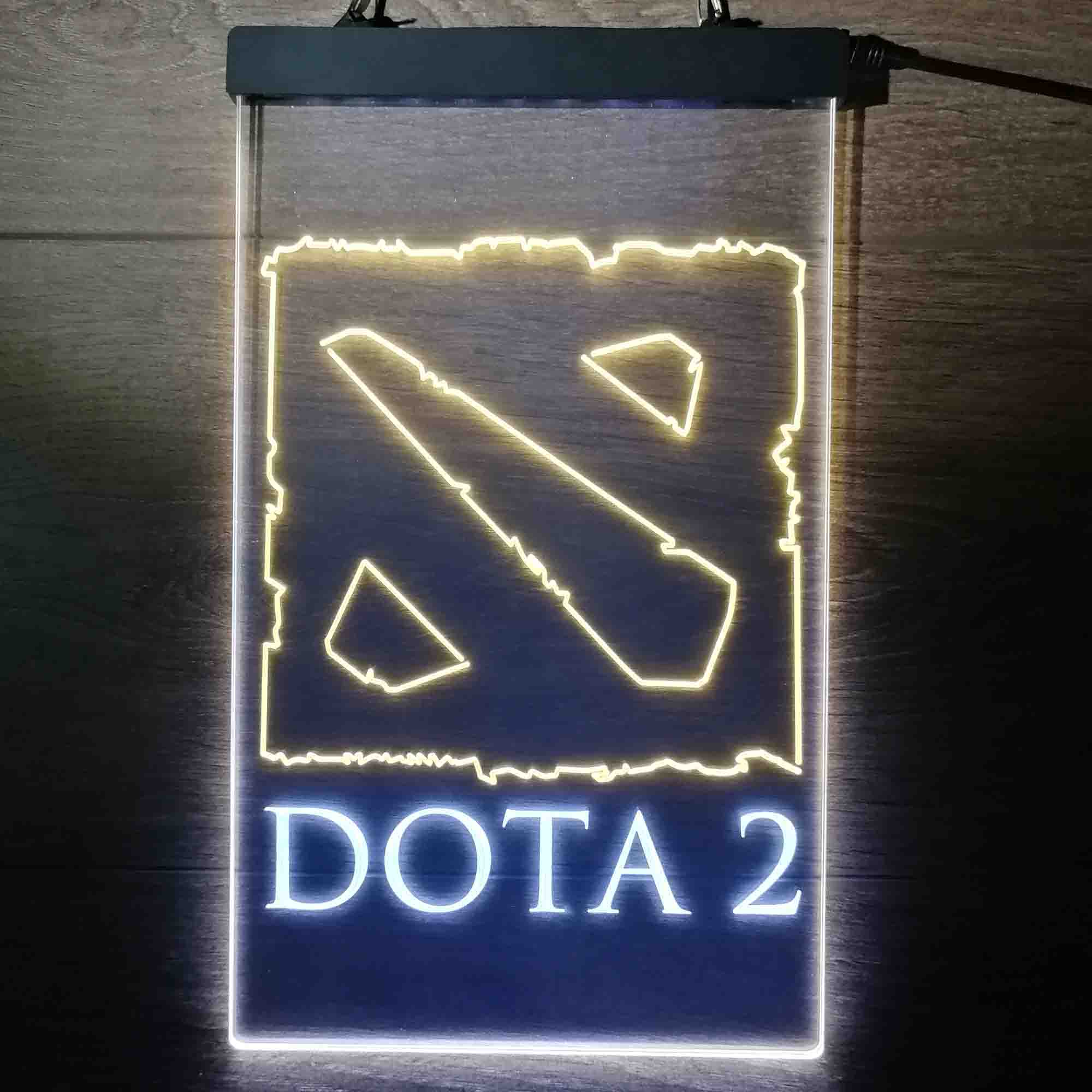 Dota 2 Logo Game Room Neon Light LED Sign
